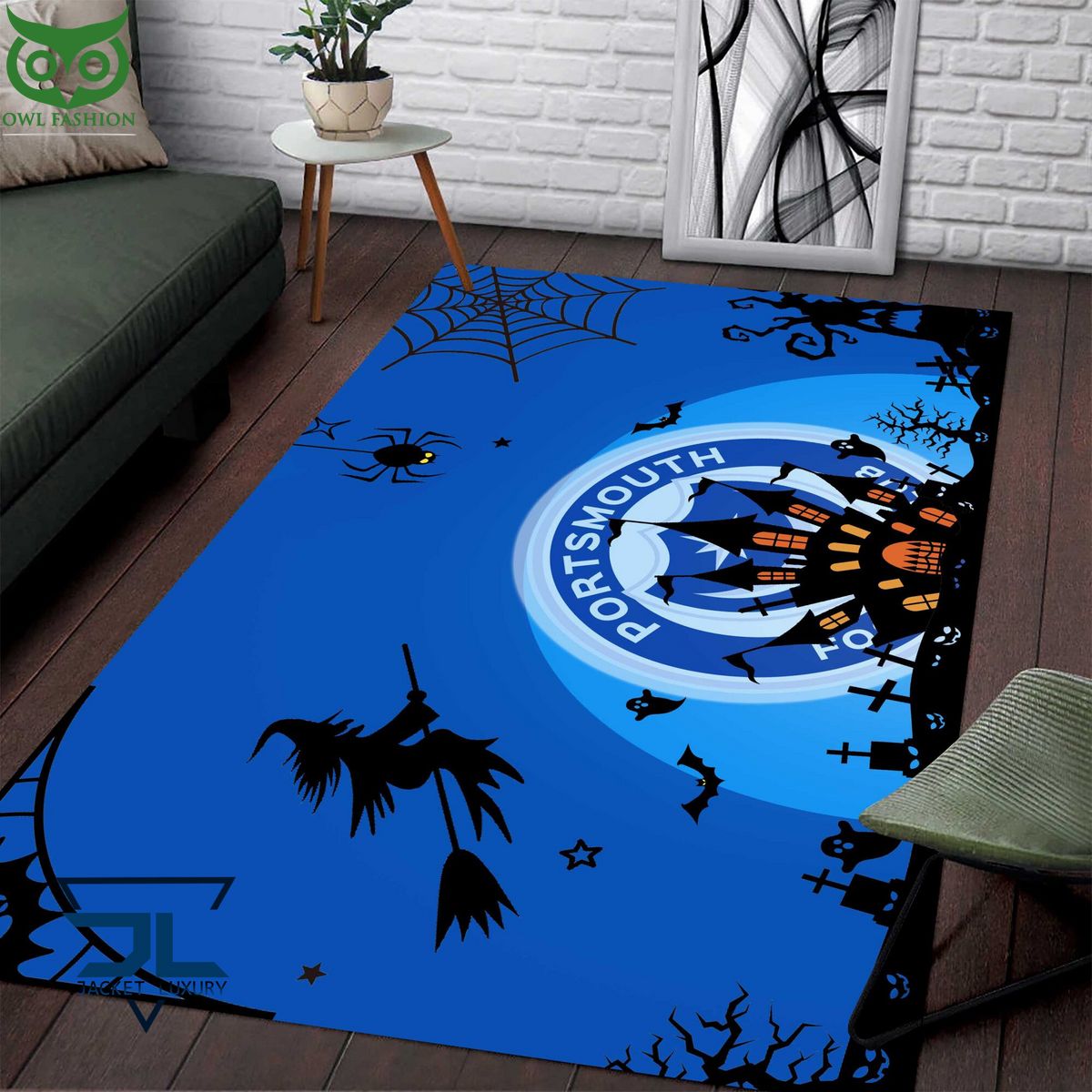 Portsmouth F.C EFL Halloween Carpet Rug - Adult & Kids T-Shirts, Sweatshirts & Hoodies apparel design preview 1