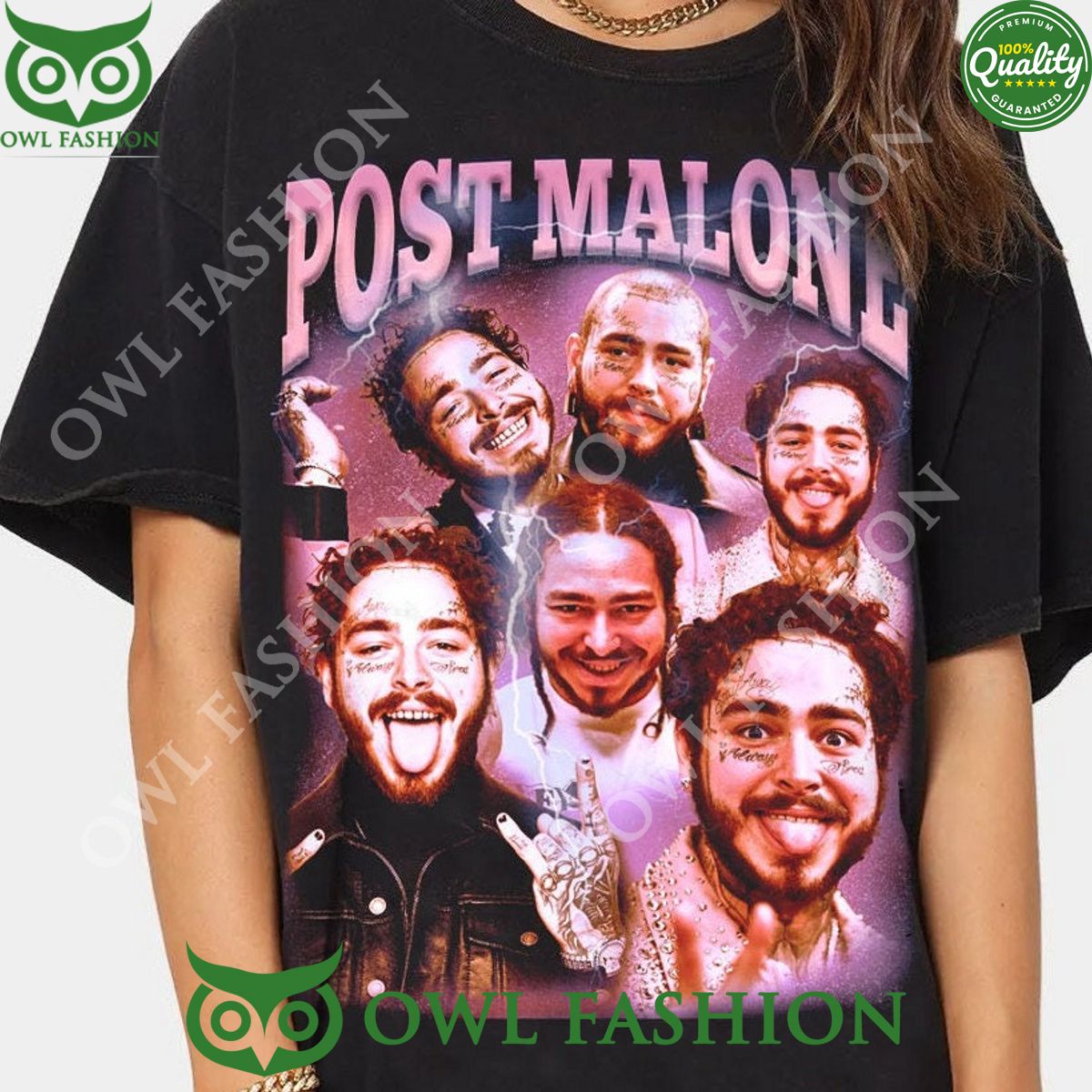 Post Malone Rapper Smiles Hip Hop Pop R B - Adult & Kids T-Shirts, Sweatshirts & Hoodies apparel design preview 1
