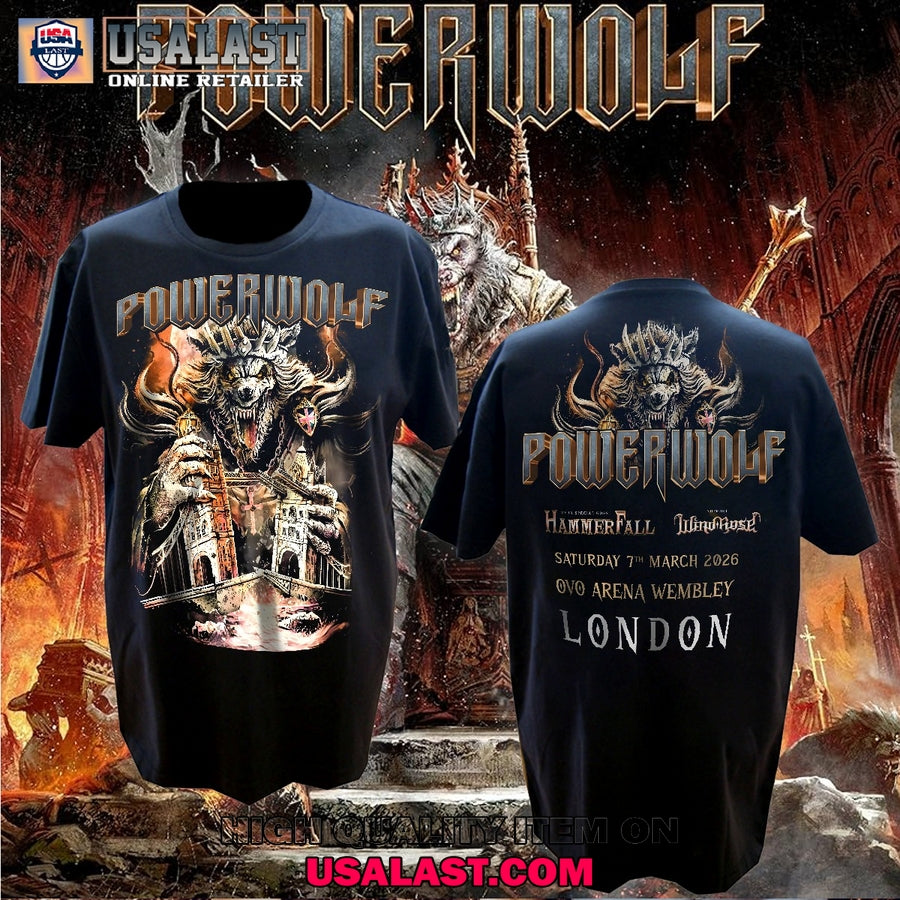 Powerwolf Live At Wembley Arena - Adult & Kids T-Shirts, Sweatshirts & Hoodies apparel design preview 1