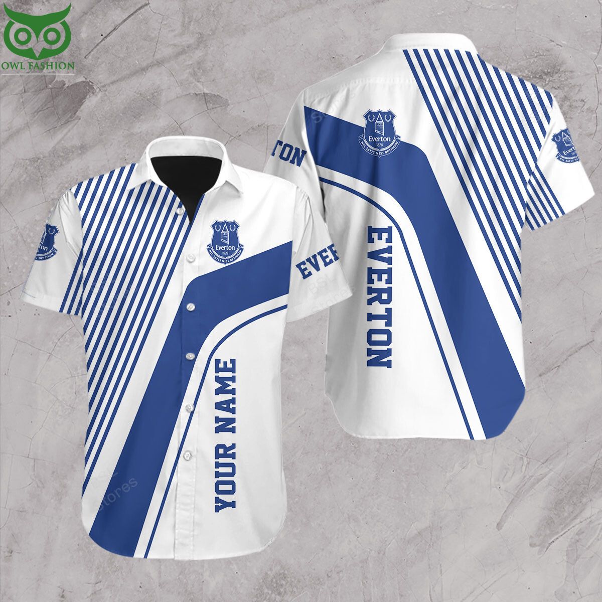 Premier League Everton FC Customized Hawaiian Short - Adult & Kids T-Shirts, Sweatshirts & Hoodies apparel design preview 1