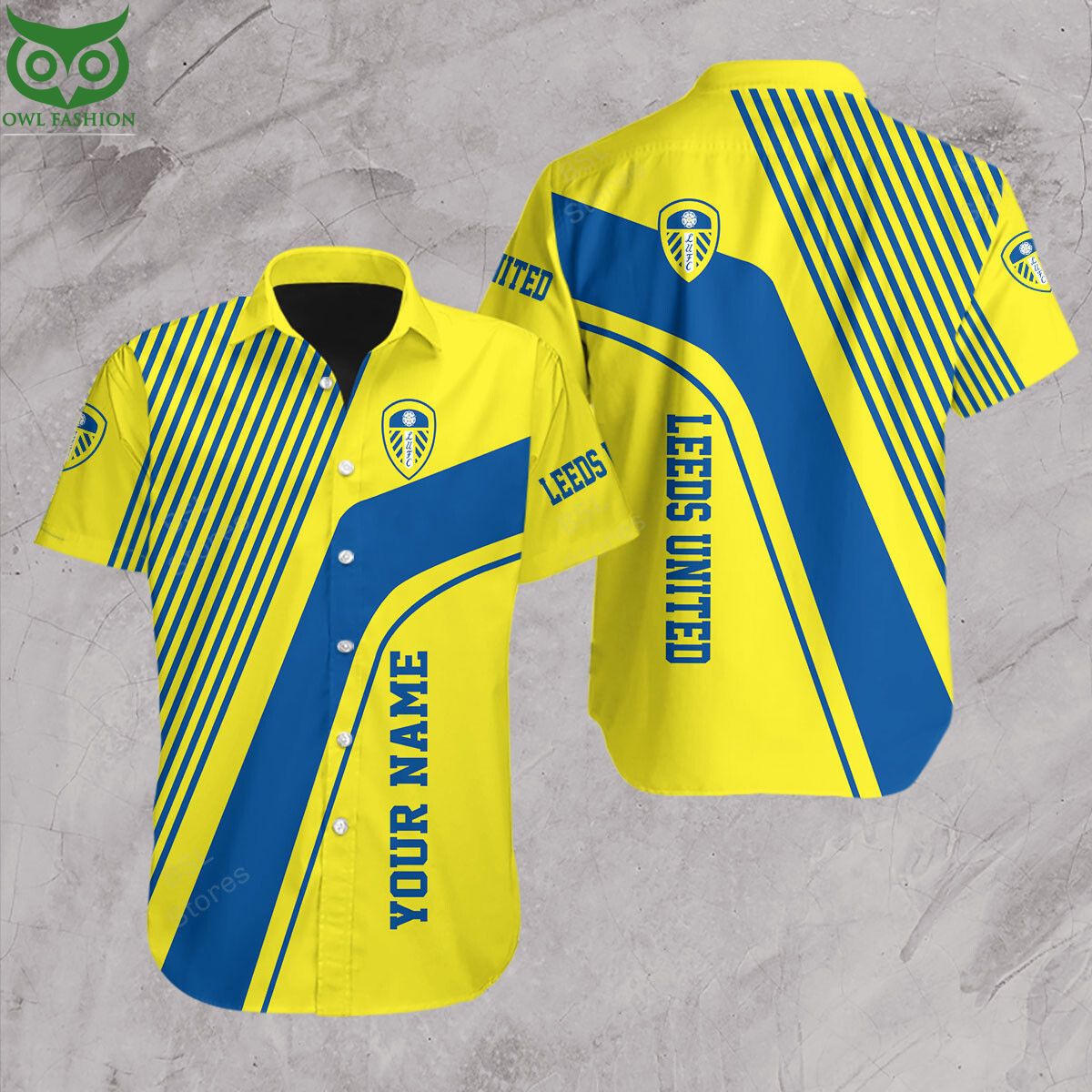 Premier League Leeds United Customized Hawaiian Short - Adult & Kids T-Shirts, Sweatshirts & Hoodies apparel design preview 1