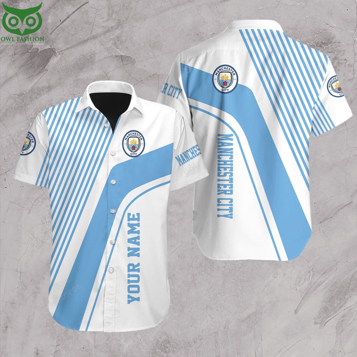 Premier League Manchester City Customized Hawaiian - Adult & Kids T-Shirts, Sweatshirts & Hoodies apparel design preview 1