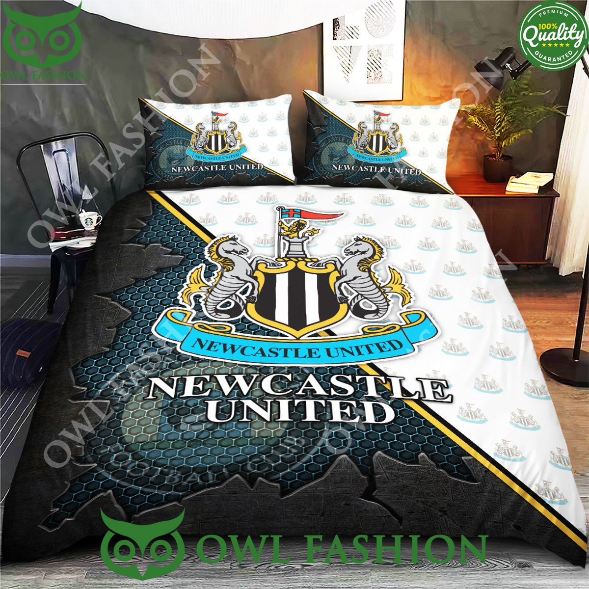 Premier Newcastle United Champion Broken Wall Bedding - Adult & Kids T-Shirts, Sweatshirts & Hoodies apparel design preview 1