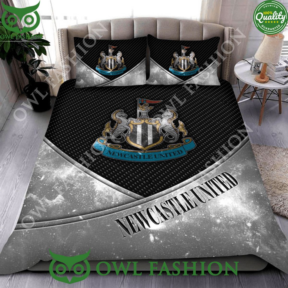 Premier Newcastle United Logo Broken Wall Bedding Set - Adult & Kids T-Shirts, Sweatshirts & Hoodies apparel design preview 1