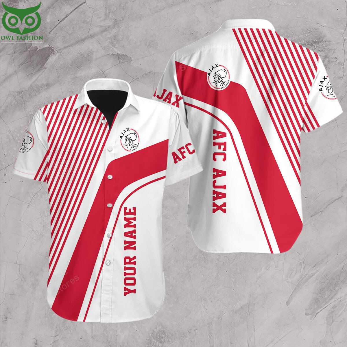 Premium Ajax Amsterdam UEFA LaLiga Hawaiian Short - Adult & Kids T-Shirts, Sweatshirts & Hoodies apparel design preview 1