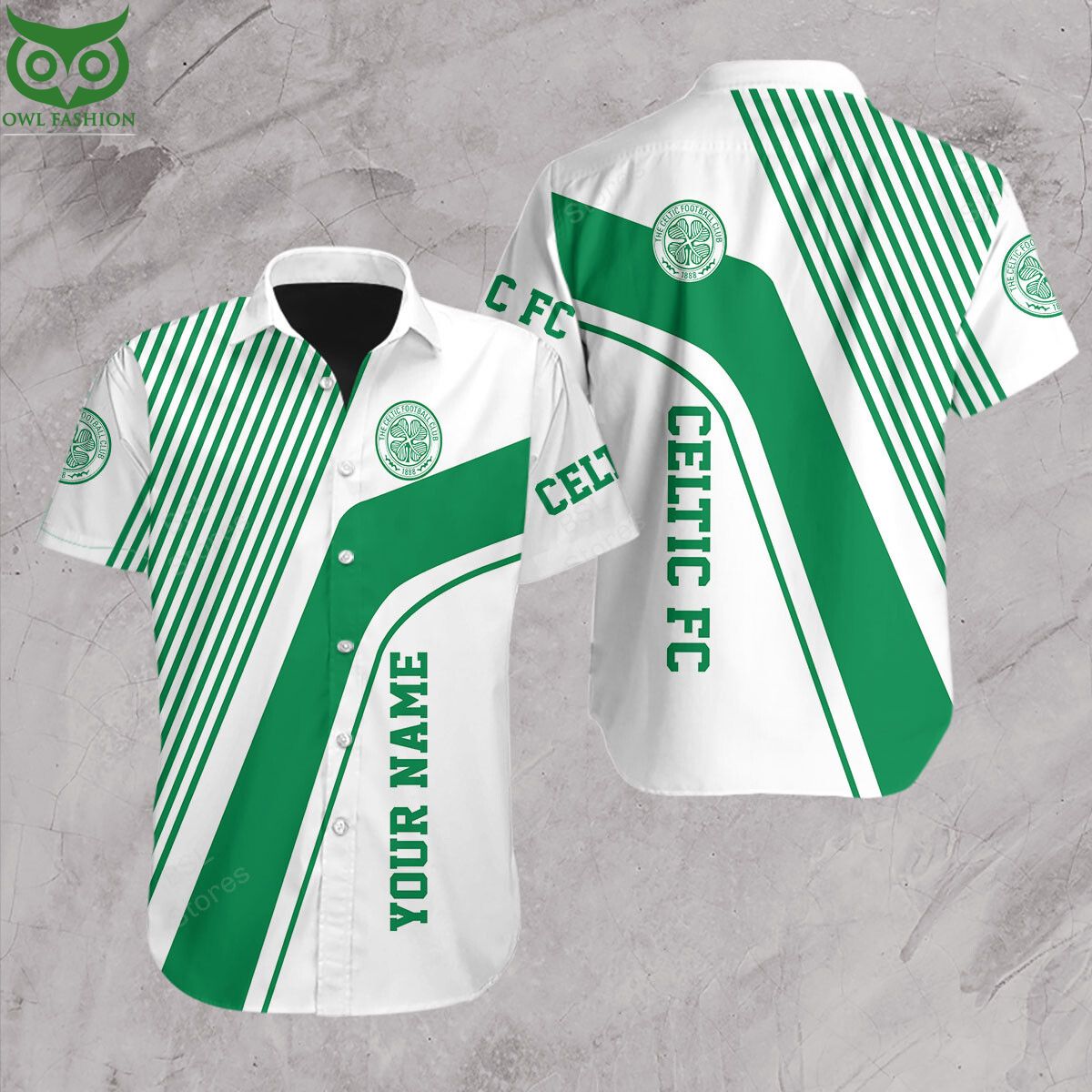 Premium Celtic FC UEFA LaLiga Hawaiian Short - Adult & Kids T-Shirts, Sweatshirts & Hoodies apparel design preview 1
