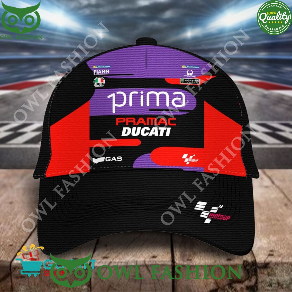 Prima Pramac Racing Ducati 2024 Printed Classic Cap - Adult & Kids T-Shirts, Sweatshirts & Hoodies apparel design preview 1