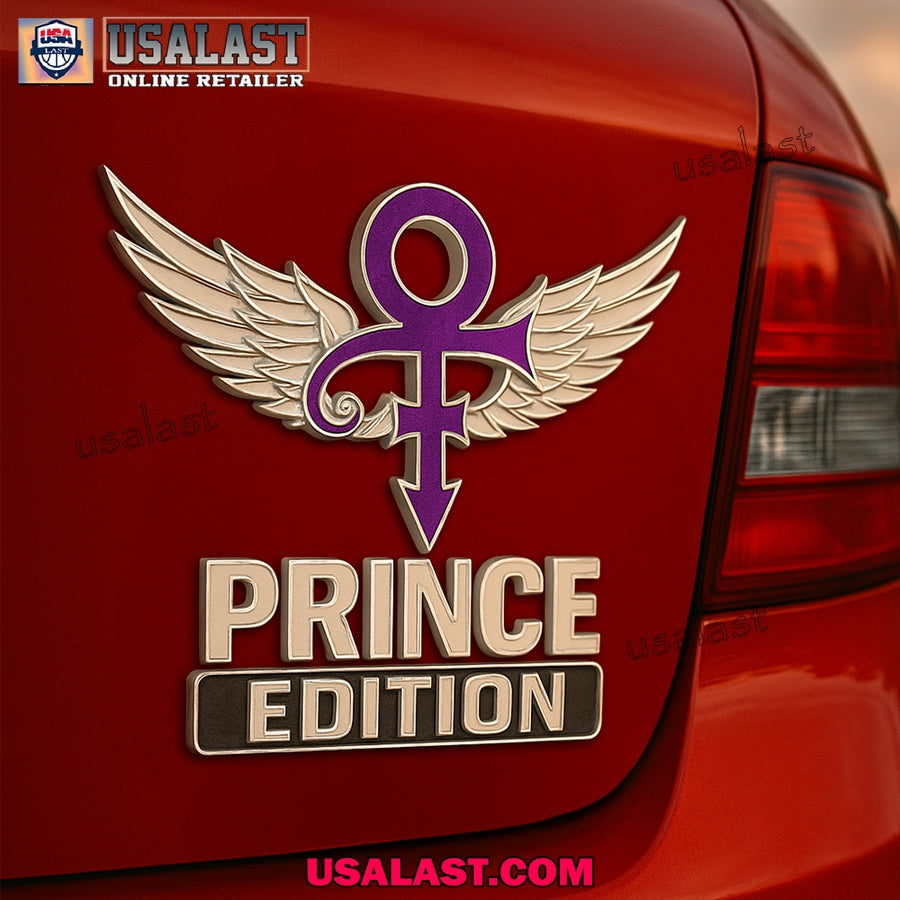 Prince Edition Car Emblem Custom 3D Badge - Adult & Kids T-Shirts, Sweatshirts & Hoodies apparel design preview 1