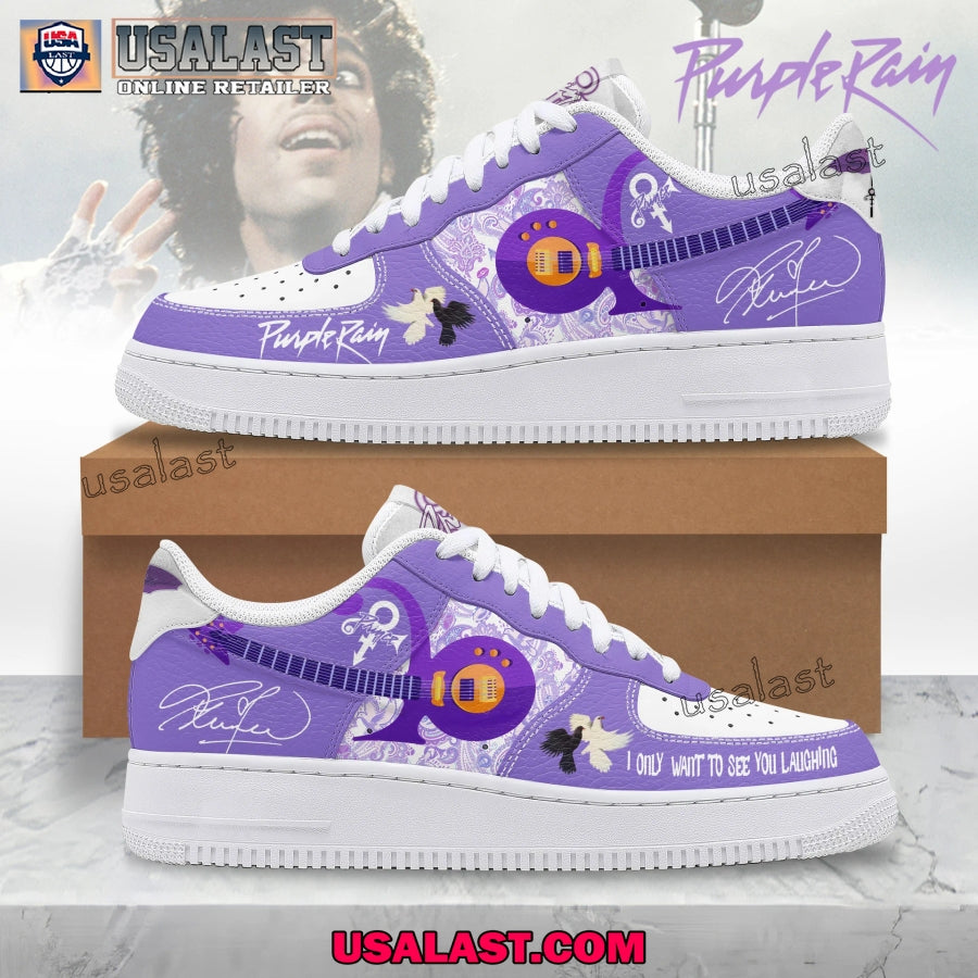Prince Purple Rain Umbrella Air Force Shoes - Adult & Kids T-Shirts, Sweatshirts & Hoodies apparel design preview 1