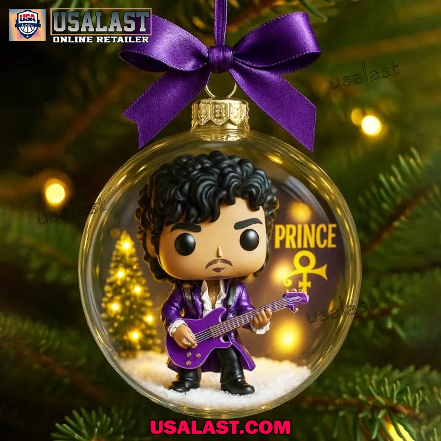 Prince Purple Snow Christmas Ornament - Adult & Kids T-Shirts, Sweatshirts & Hoodies apparel design preview 1