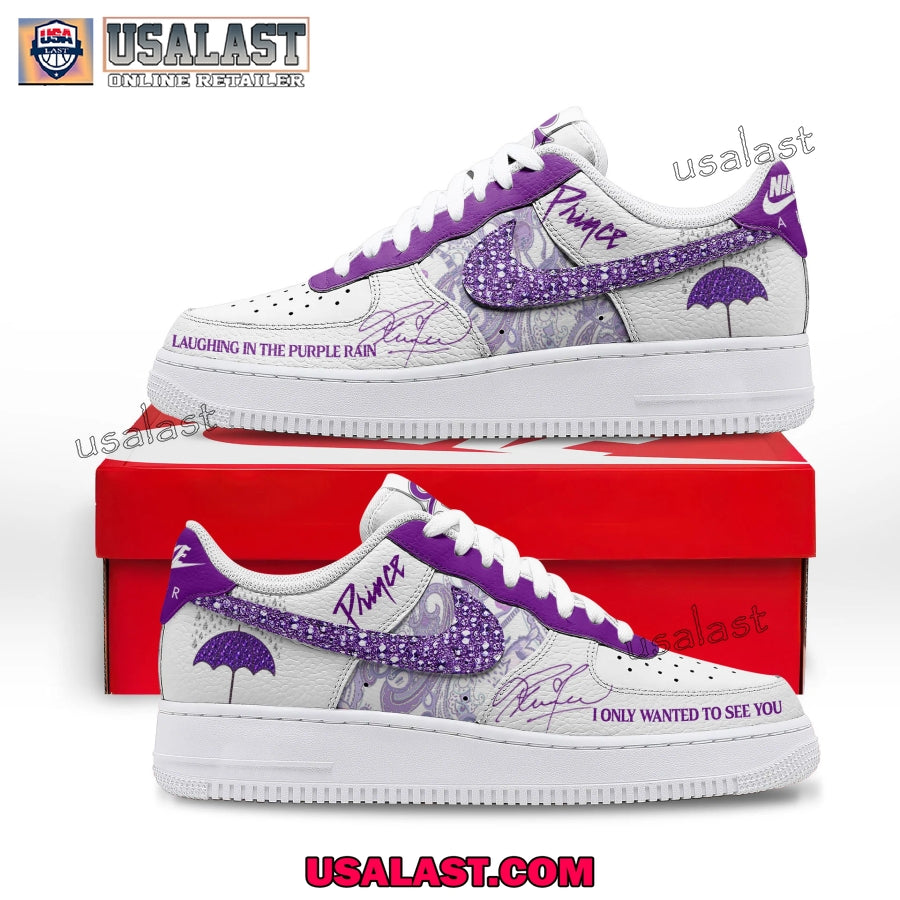 Prince Umbrella Purple Rain Air Force 1s Shoes - Adult & Kids T-Shirts, Sweatshirts & Hoodies apparel design preview 1