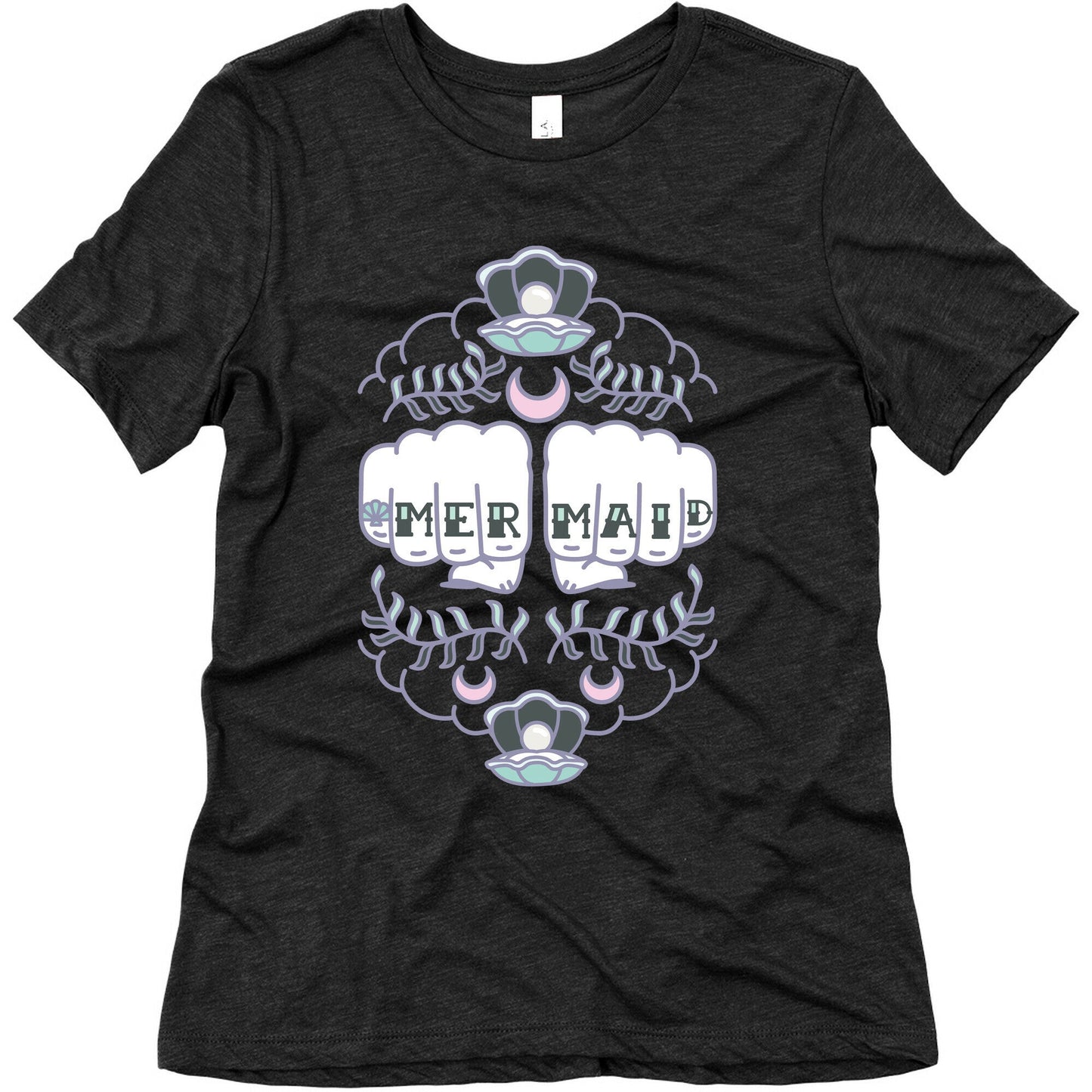 Mermaid Knuckles Women's Triblend - Adult & Kids T-Shirts, Sweatshirts & Hoodies apparel design preview 1