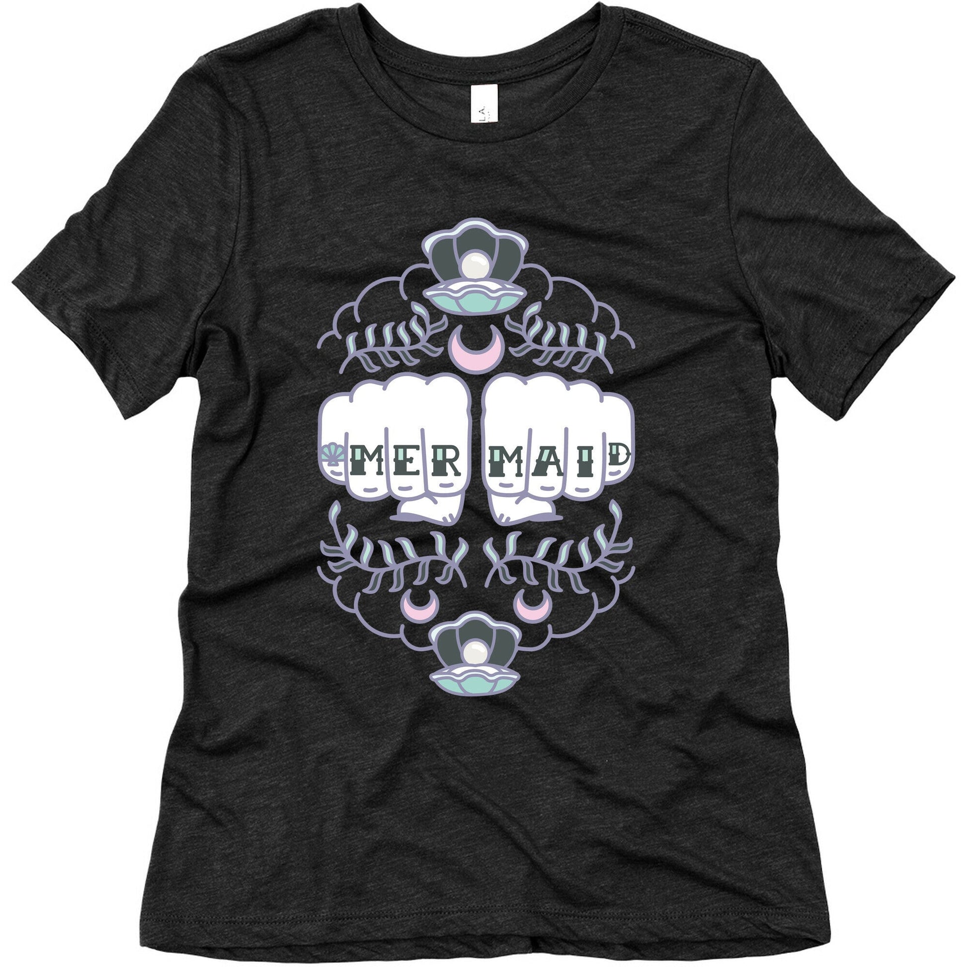 Mermaid Knuckles Women's Triblend - Adult & Kids T-Shirts, Sweatshirts & Hoodies apparel design preview 1