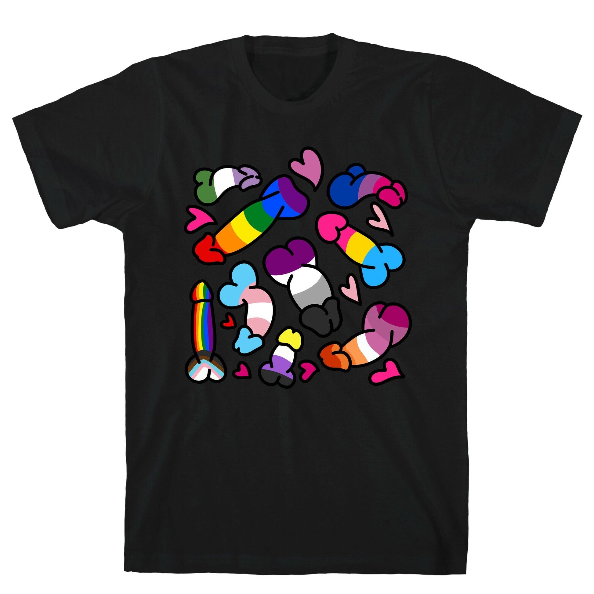 Pride Penis Pattern - Adult & Kids T-Shirts, Sweatshirts & Hoodies apparel design preview 1