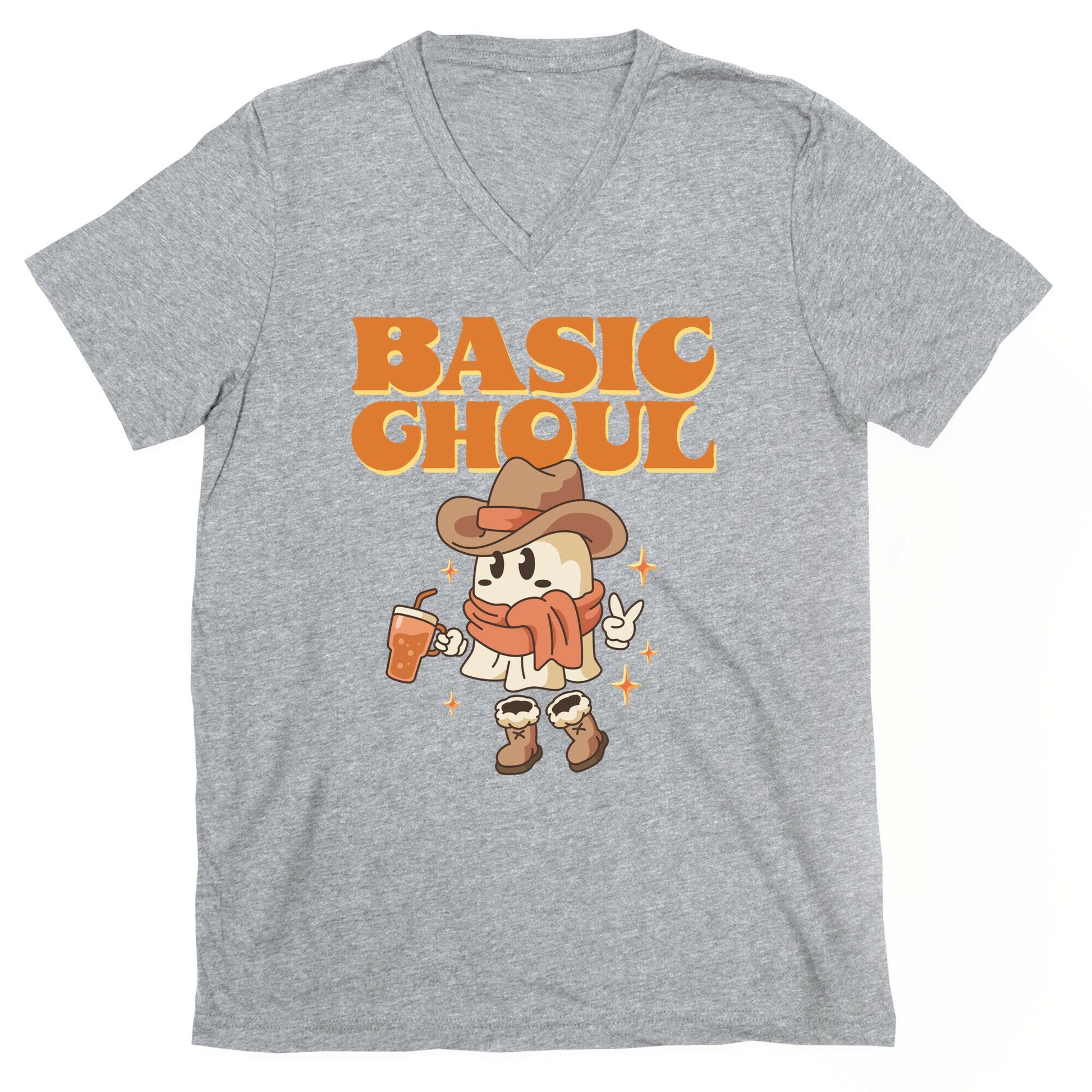 Basic Ghoul V-Neck - Adult & Kids T-Shirts, Sweatshirts & Hoodies apparel design preview 1