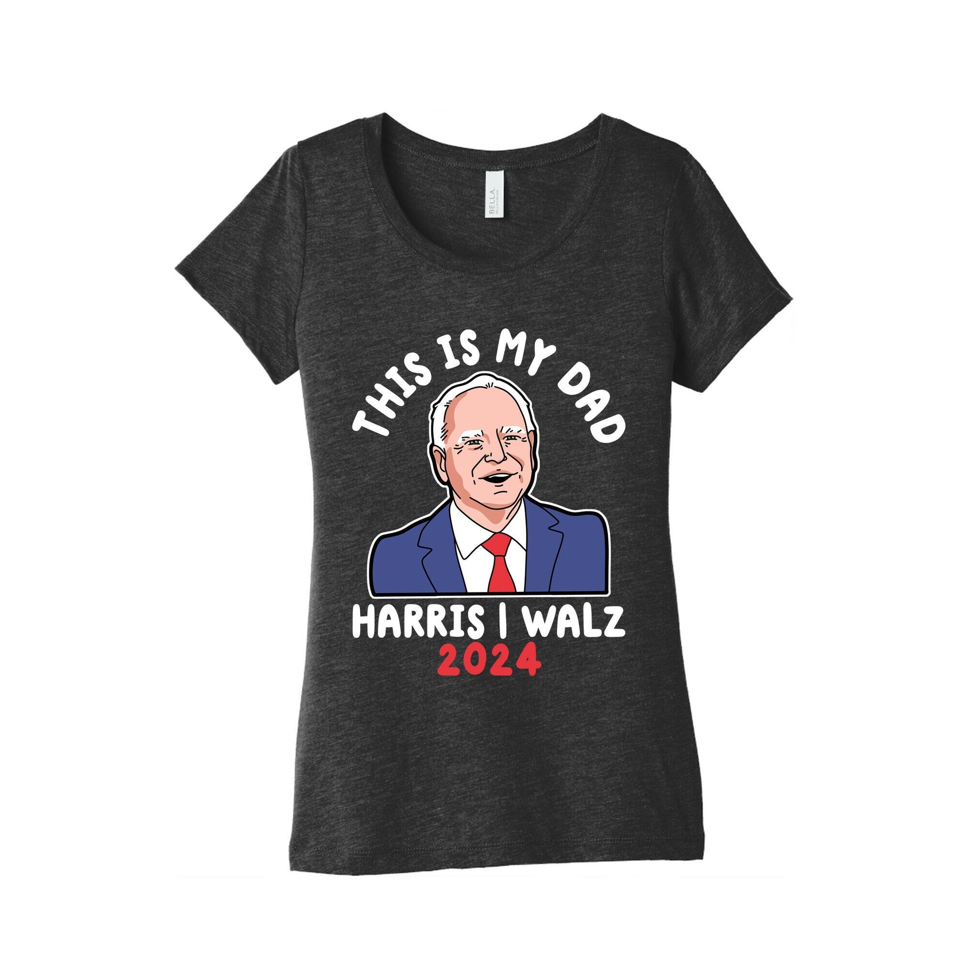 This Is My Dad Tim Walz Womens Triblend - Adult & Kids T-Shirts, Sweatshirts & Hoodies apparel design preview 1