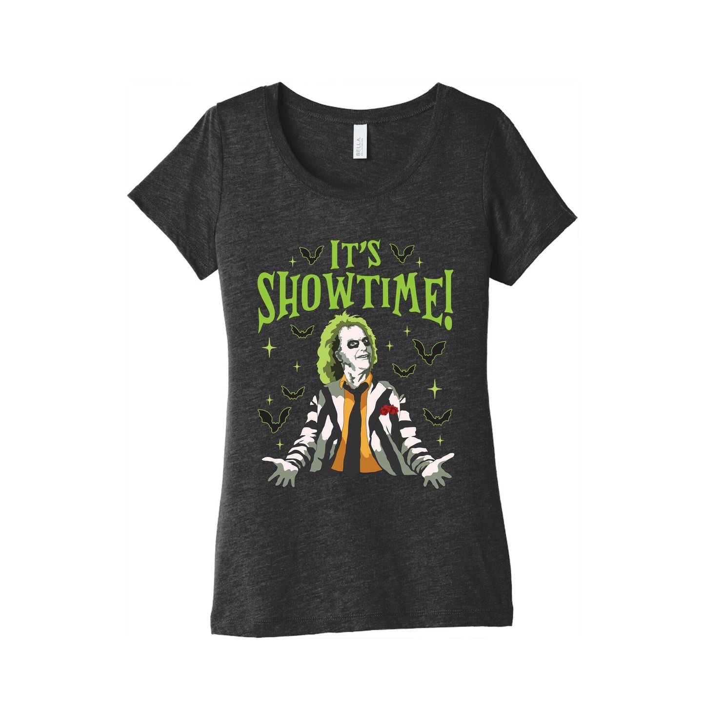 Beetlejuice Its Showtime Womens Triblend - Adult & Kids T-Shirts, Sweatshirts & Hoodies apparel design preview 1