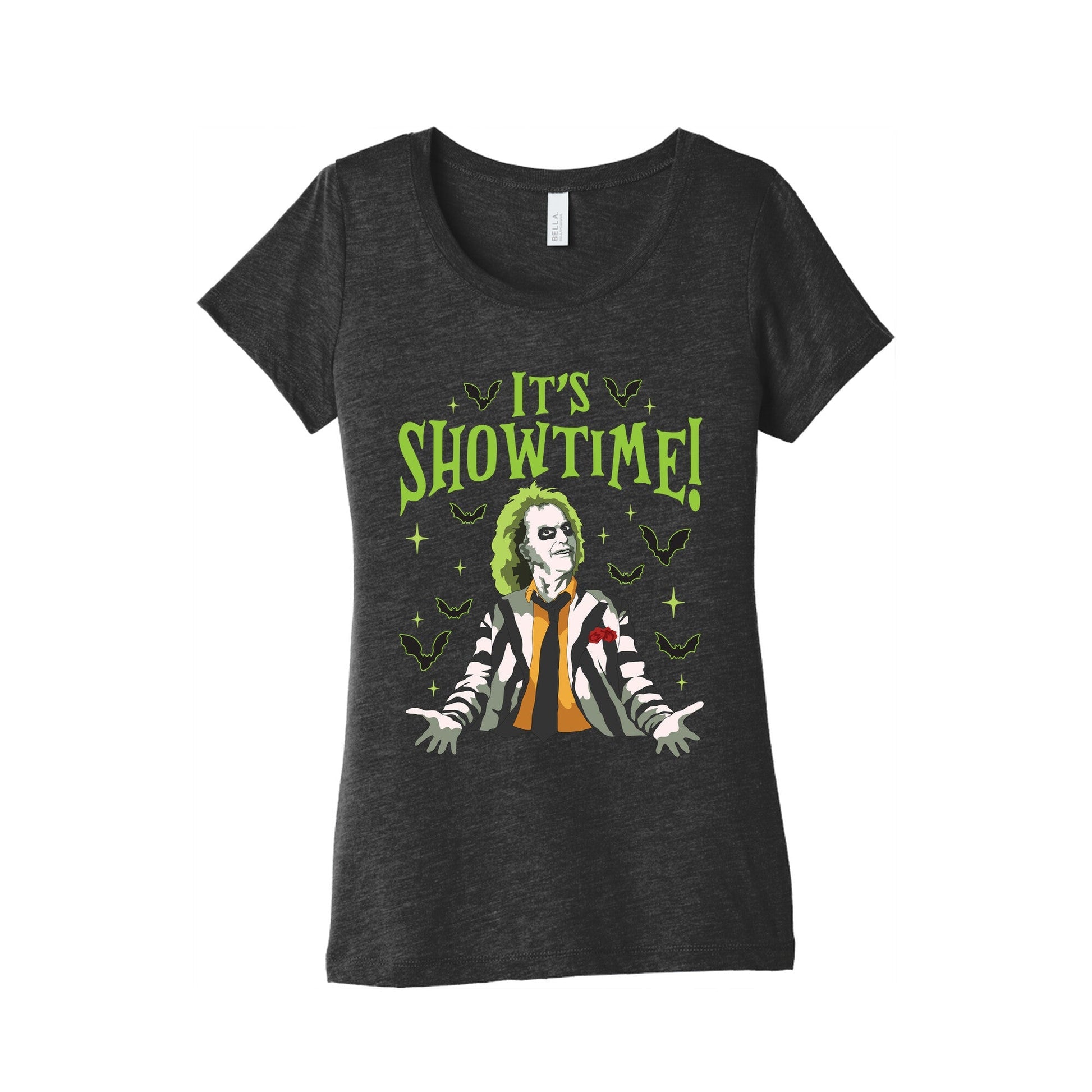 Beetlejuice Its Showtime Womens Triblend - Adult & Kids T-Shirts, Sweatshirts & Hoodies apparel design preview 1