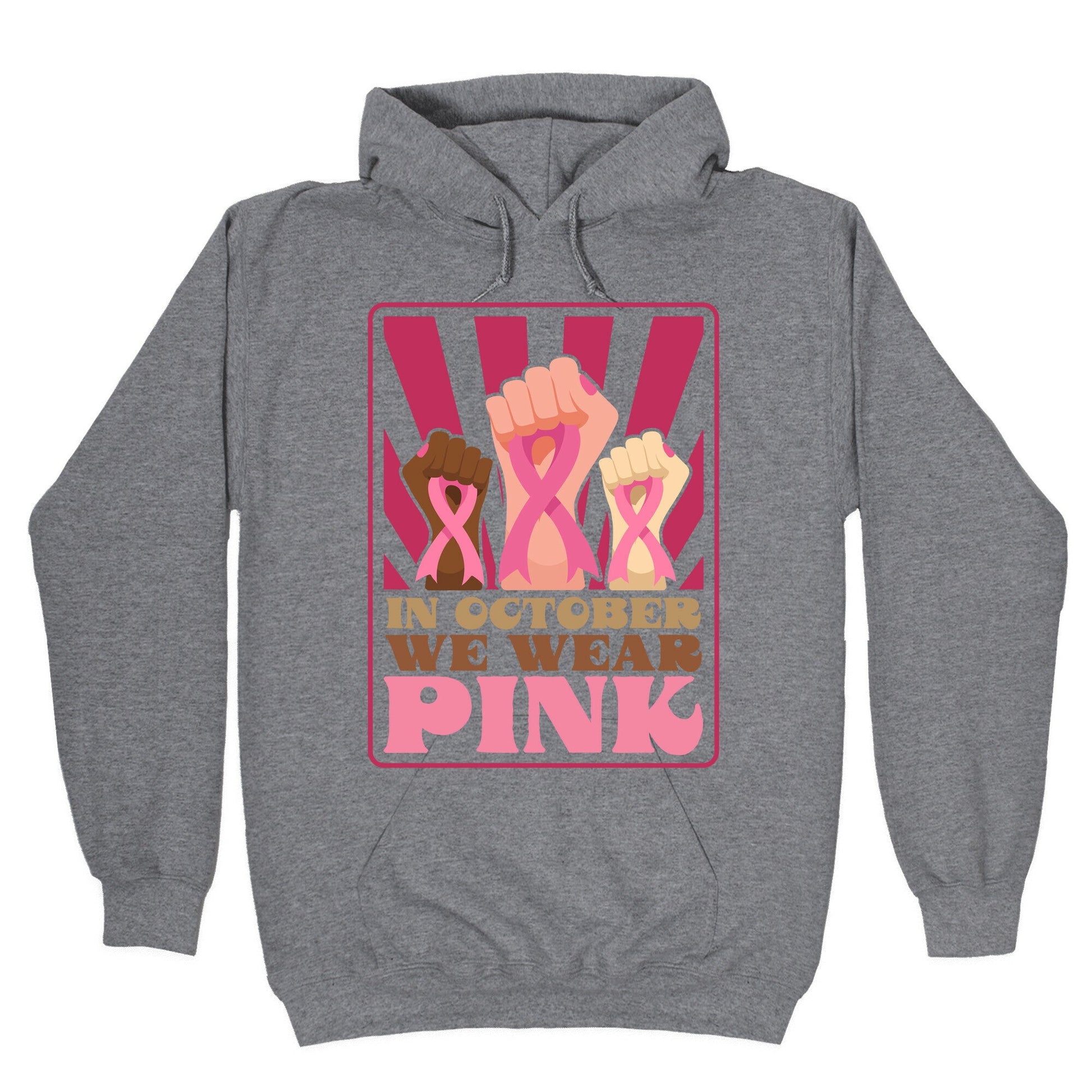In October We Wear Pink - Adult & Kids T-Shirts, Sweatshirts & Hoodies apparel design preview 1