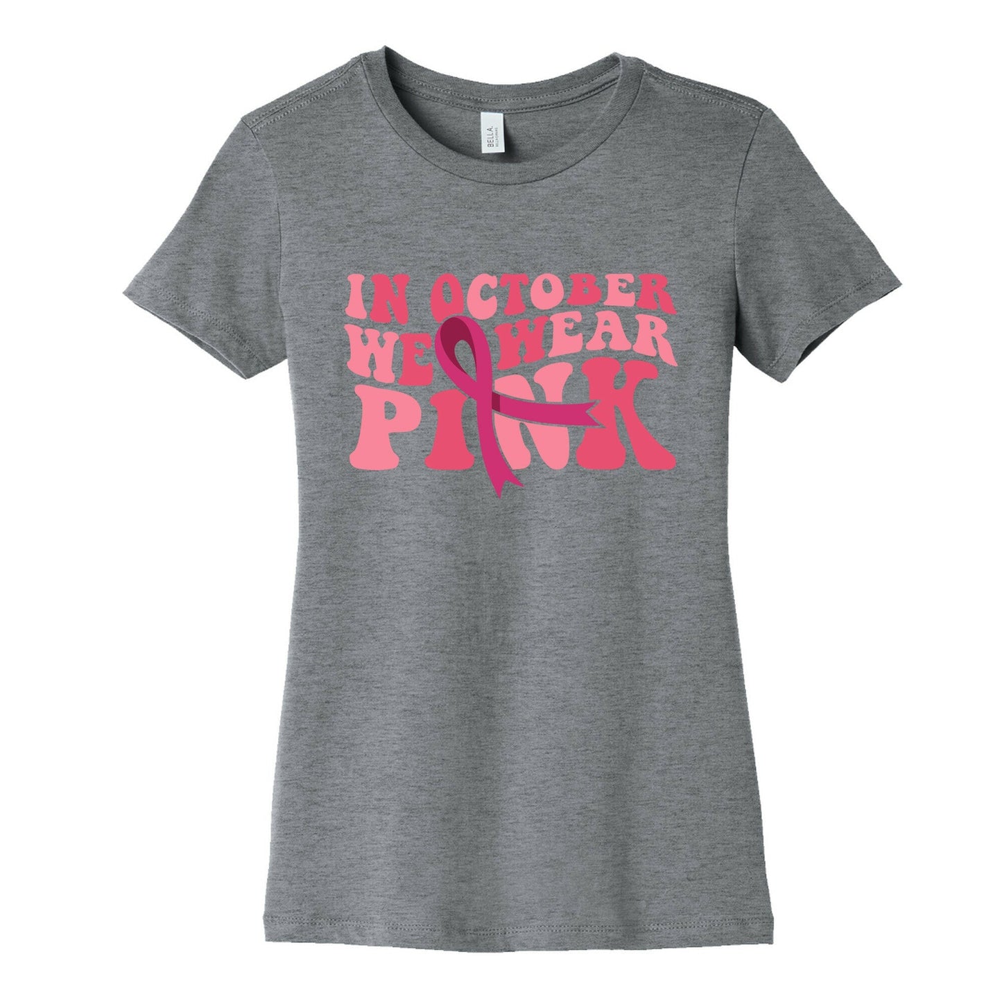 Pink Ribbon Breast Cancer Awareness Womens Cotton - Adult & Kids T-Shirts, Sweatshirts & Hoodies apparel design preview 1