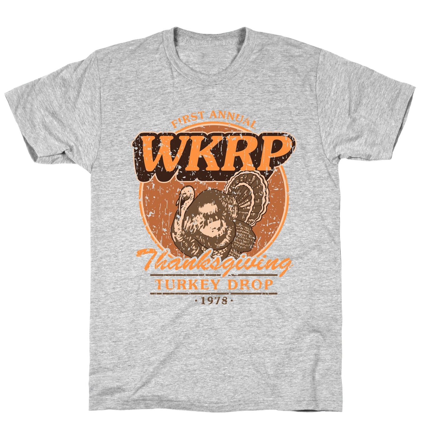 WKRP Turkey Drop - Adult & Kids T-Shirts, Sweatshirts & Hoodies apparel design preview 1