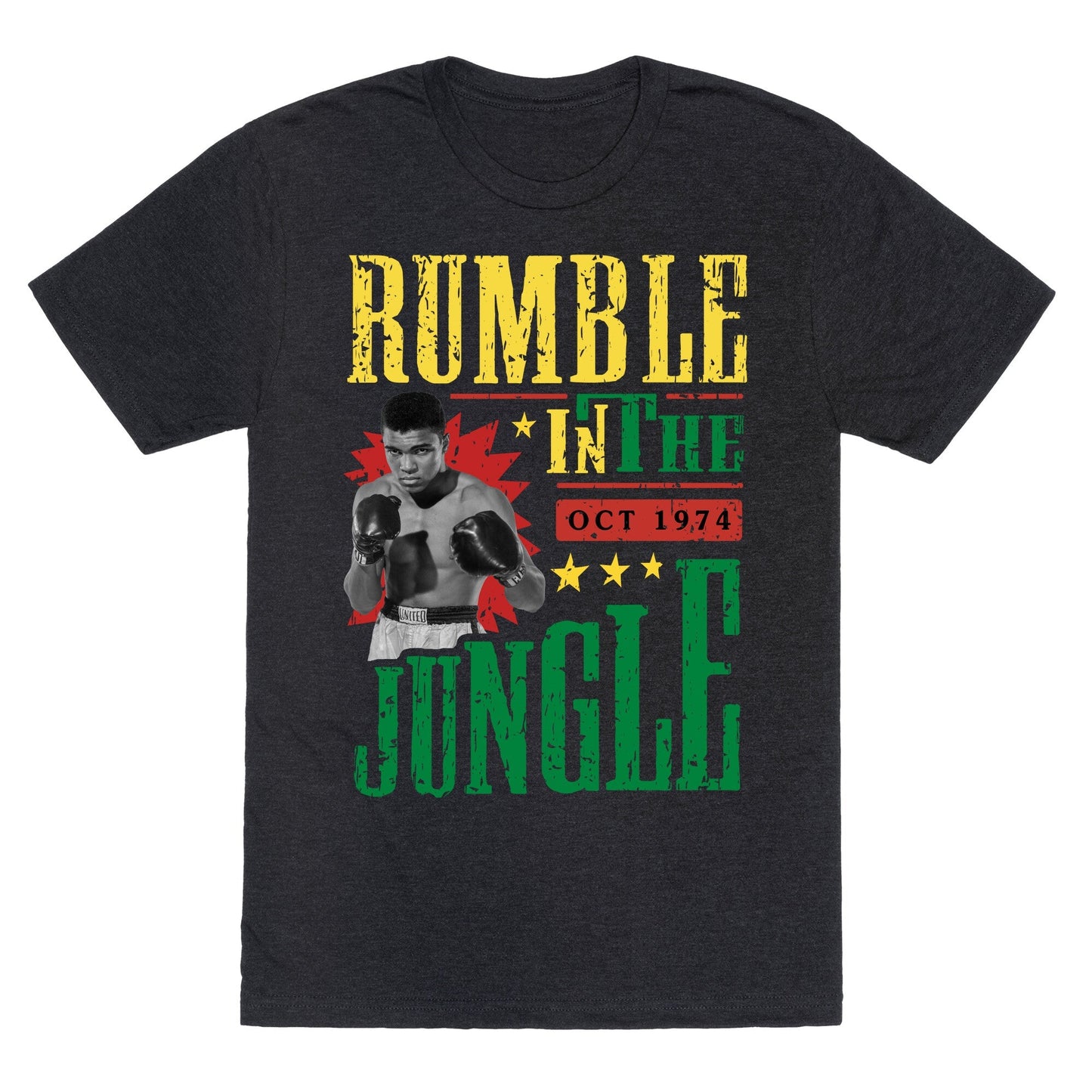 Rumble in the Jungle Unisex Triblend - Adult & Kids T-Shirts, Sweatshirts & Hoodies apparel design preview 1