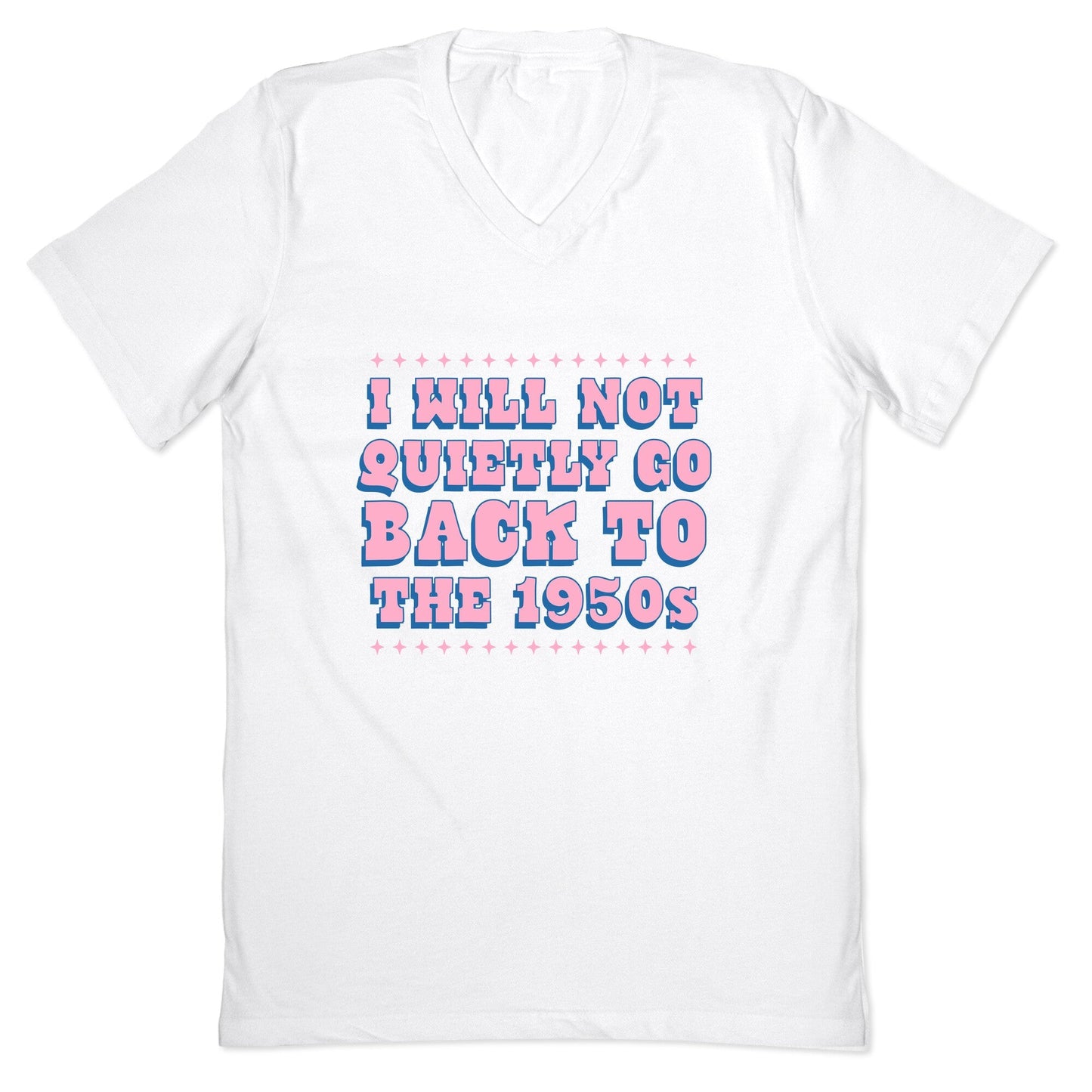 Back to the 1950s V-Neck - Adult & Kids T-Shirts, Sweatshirts & Hoodies apparel design preview 1