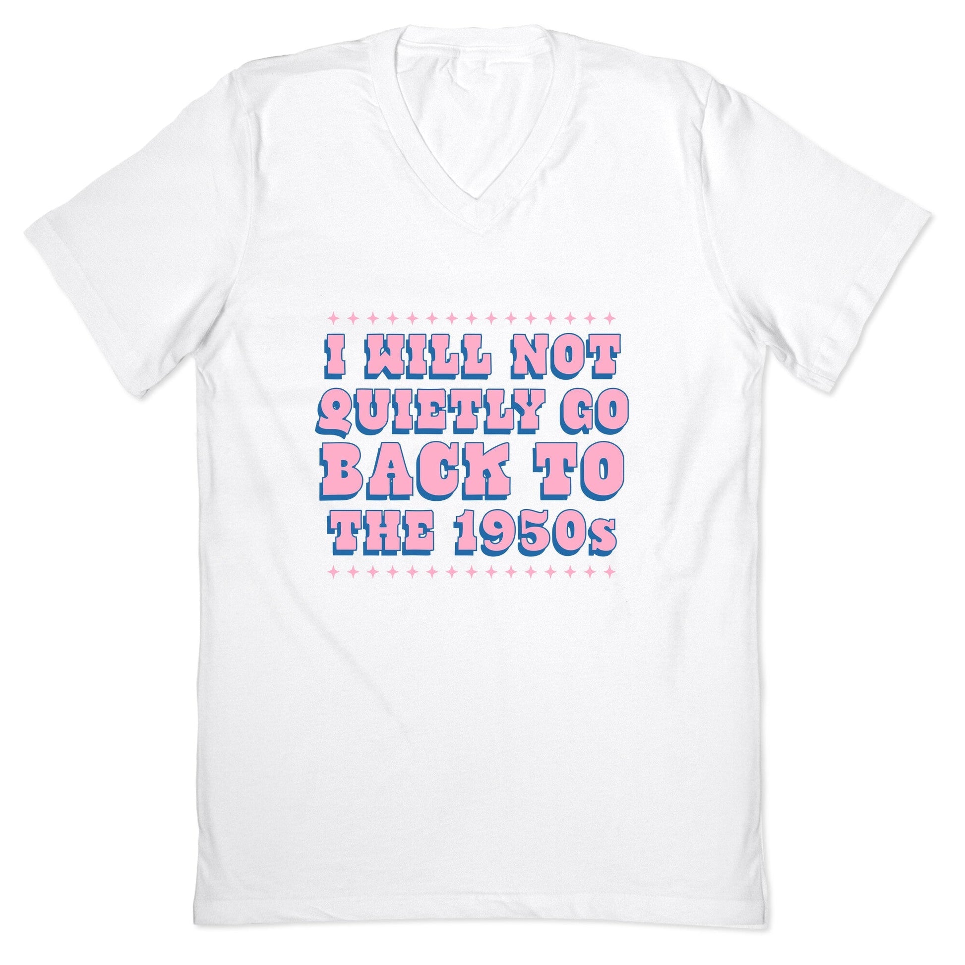 Back to the 1950s V-Neck - Adult & Kids T-Shirts, Sweatshirts & Hoodies apparel design preview 1
