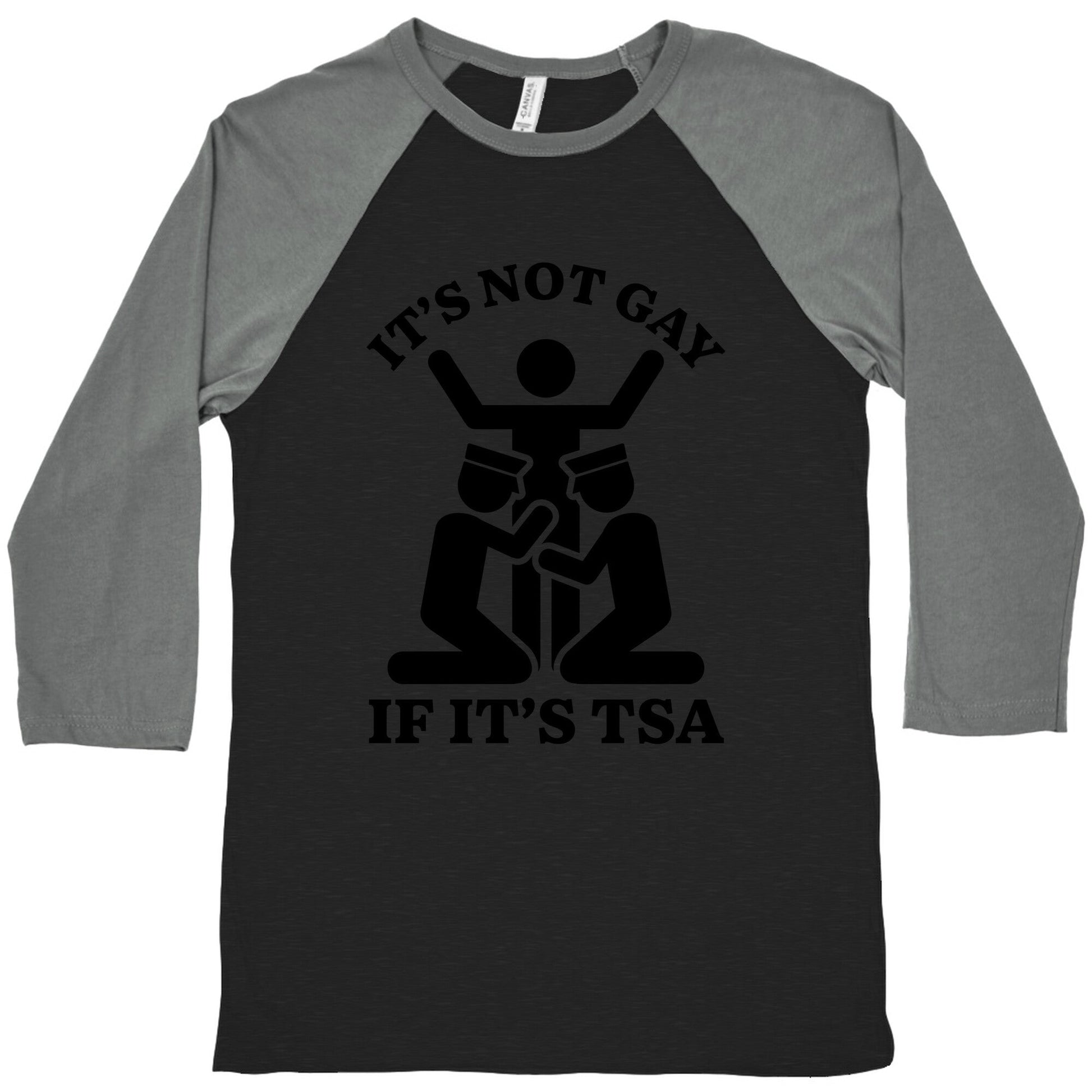 Its Not Gay If TSA Baseball - Adult & Kids T-Shirts, Sweatshirts & Hoodies apparel design preview 1