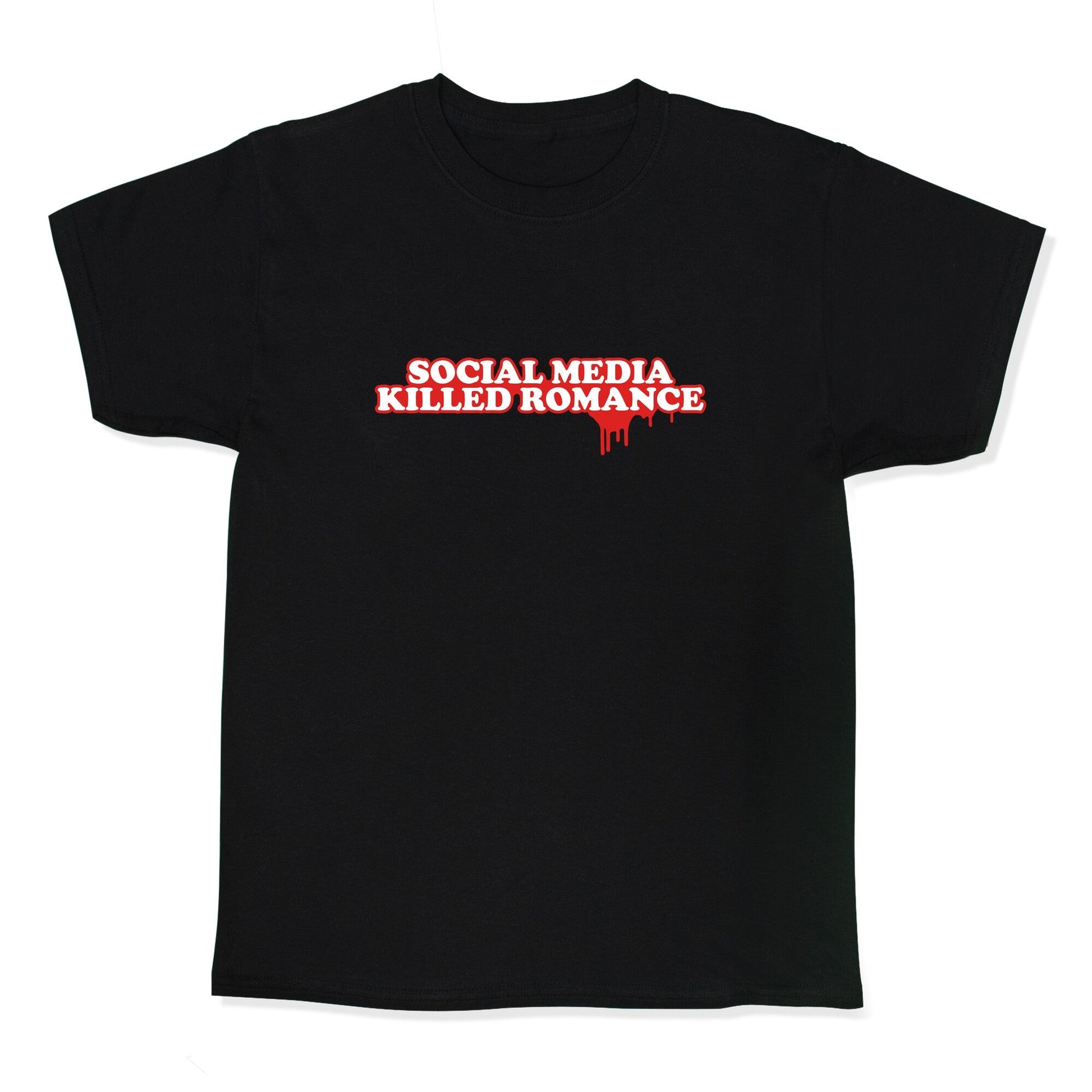 Social Media Killed Romance - Adult & Kids T-Shirts, Sweatshirts & Hoodies apparel design preview 1