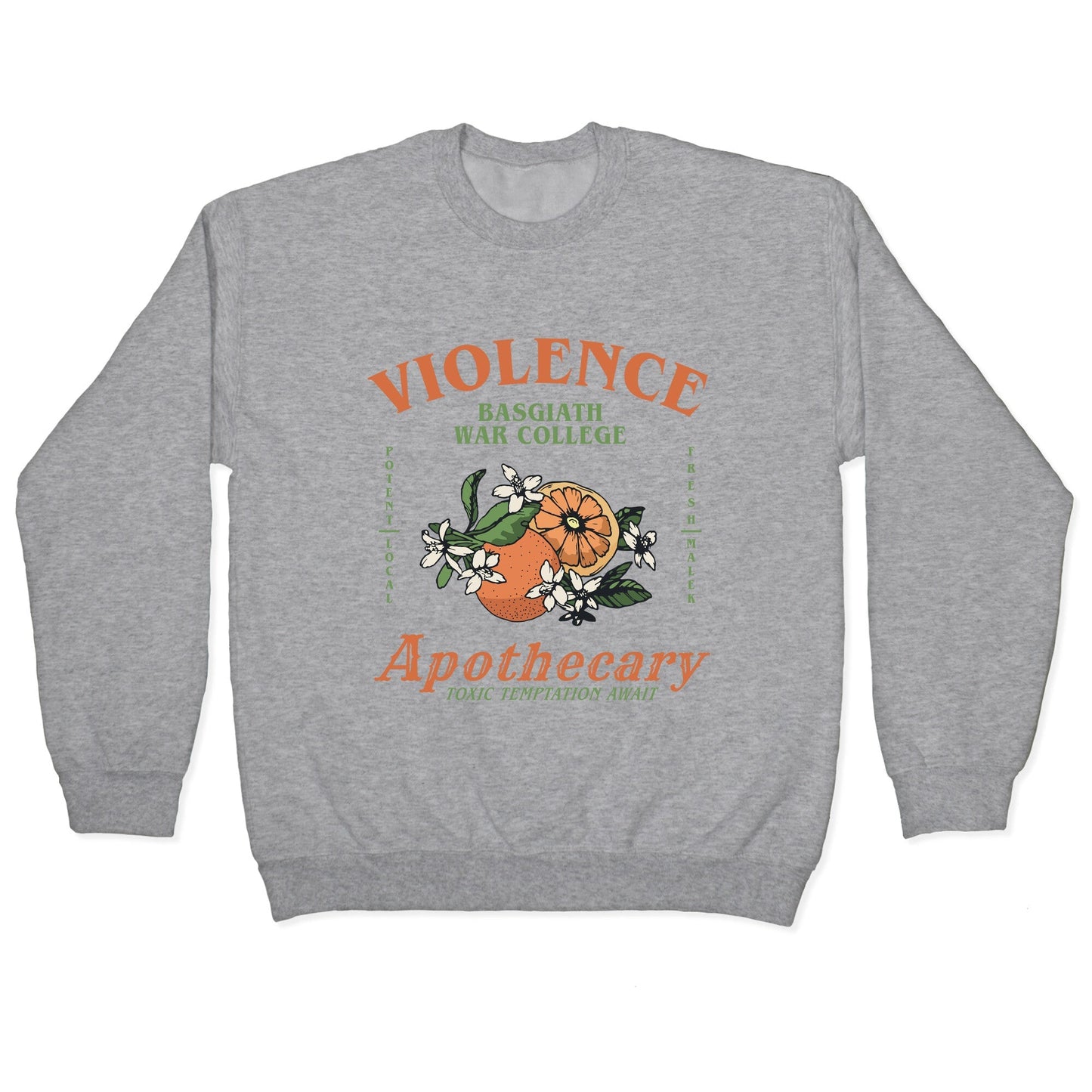 Fourth Wing Violence Apothecary Crewneck - Adult & Kids T-Shirts, Sweatshirts & Hoodies apparel design preview 1