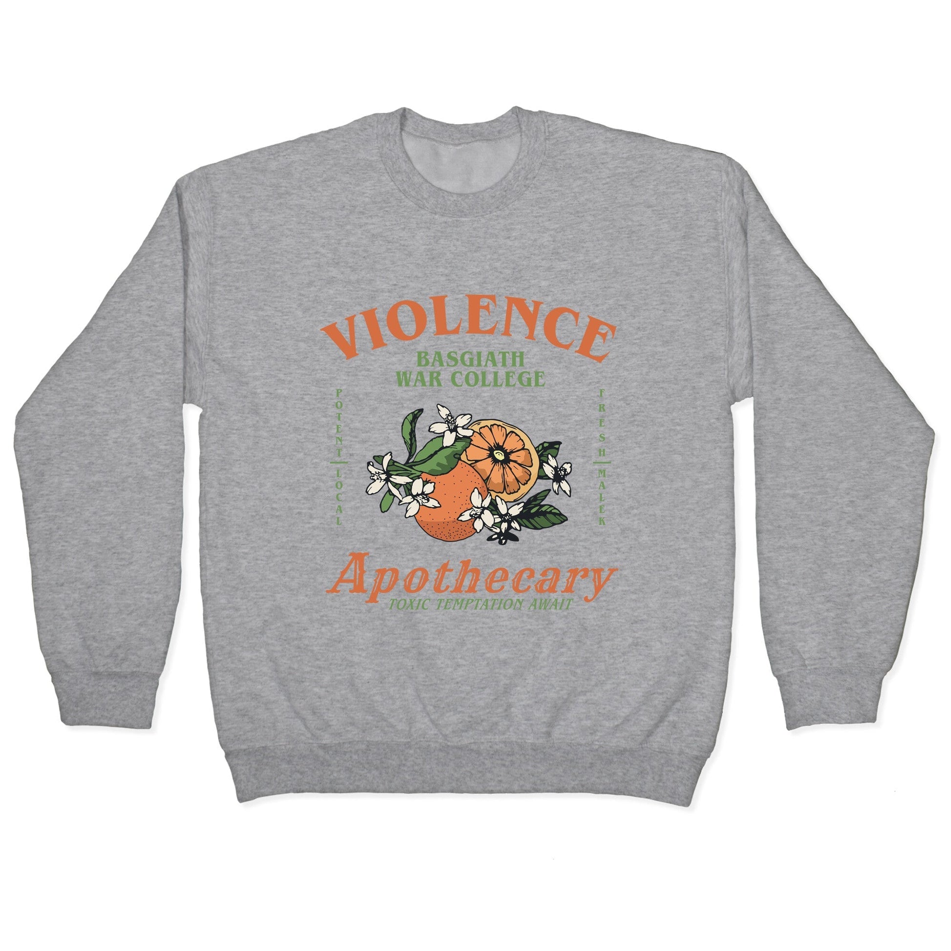 Fourth Wing Violence Apothecary Crewneck - Adult & Kids T-Shirts, Sweatshirts & Hoodies apparel design preview 1