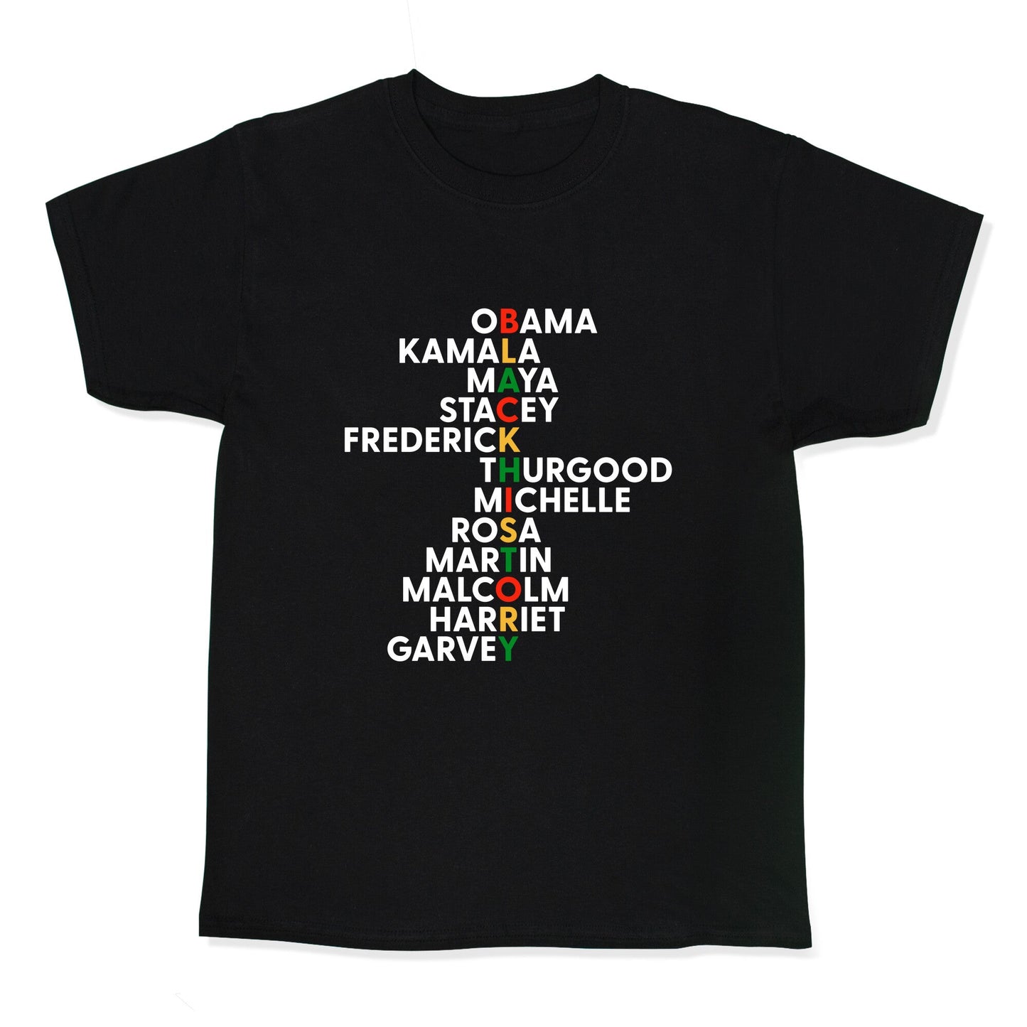 Black History Month Leaders - Adult & Kids T-Shirts, Sweatshirts & Hoodies apparel design preview 1