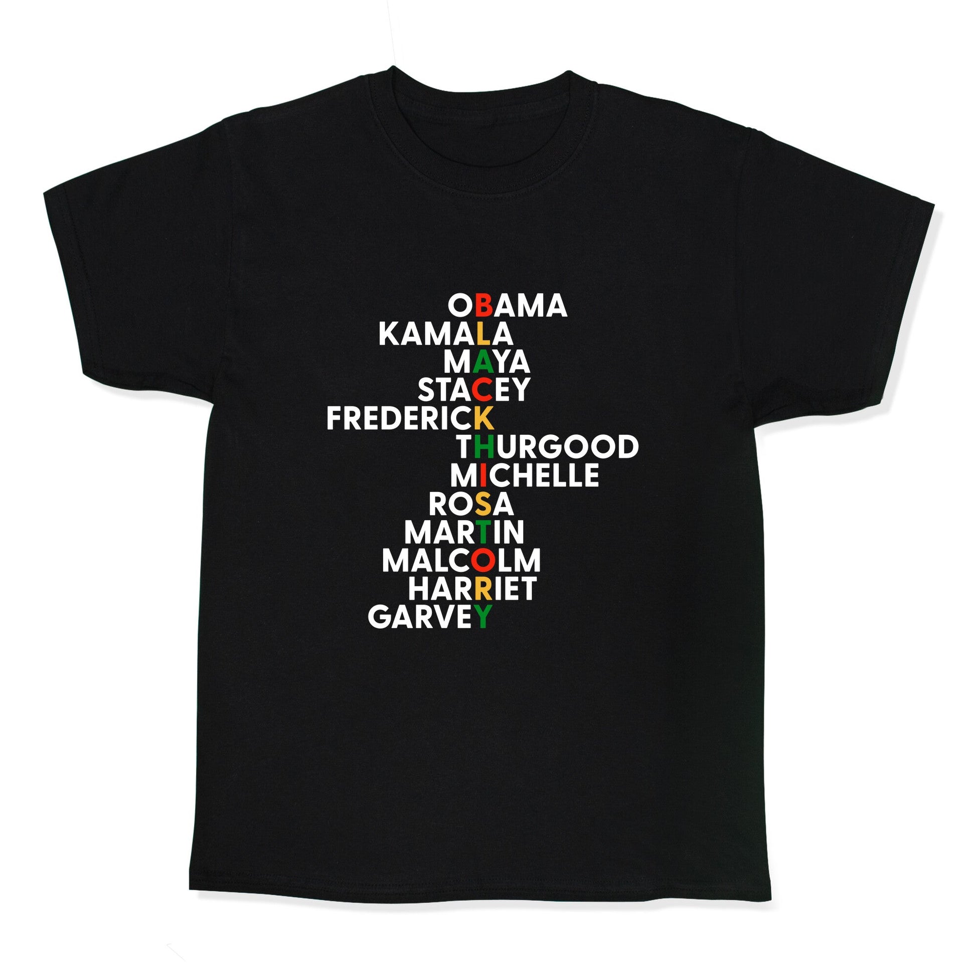 Black History Month Leaders - Adult & Kids T-Shirts, Sweatshirts & Hoodies apparel design preview 1