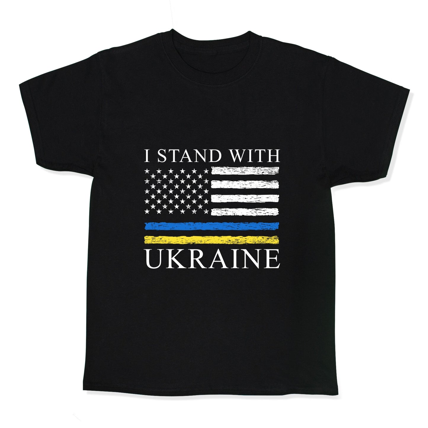 I Stand With Ukraine Flag - Adult & Kids T-Shirts, Sweatshirts & Hoodies apparel design preview 1