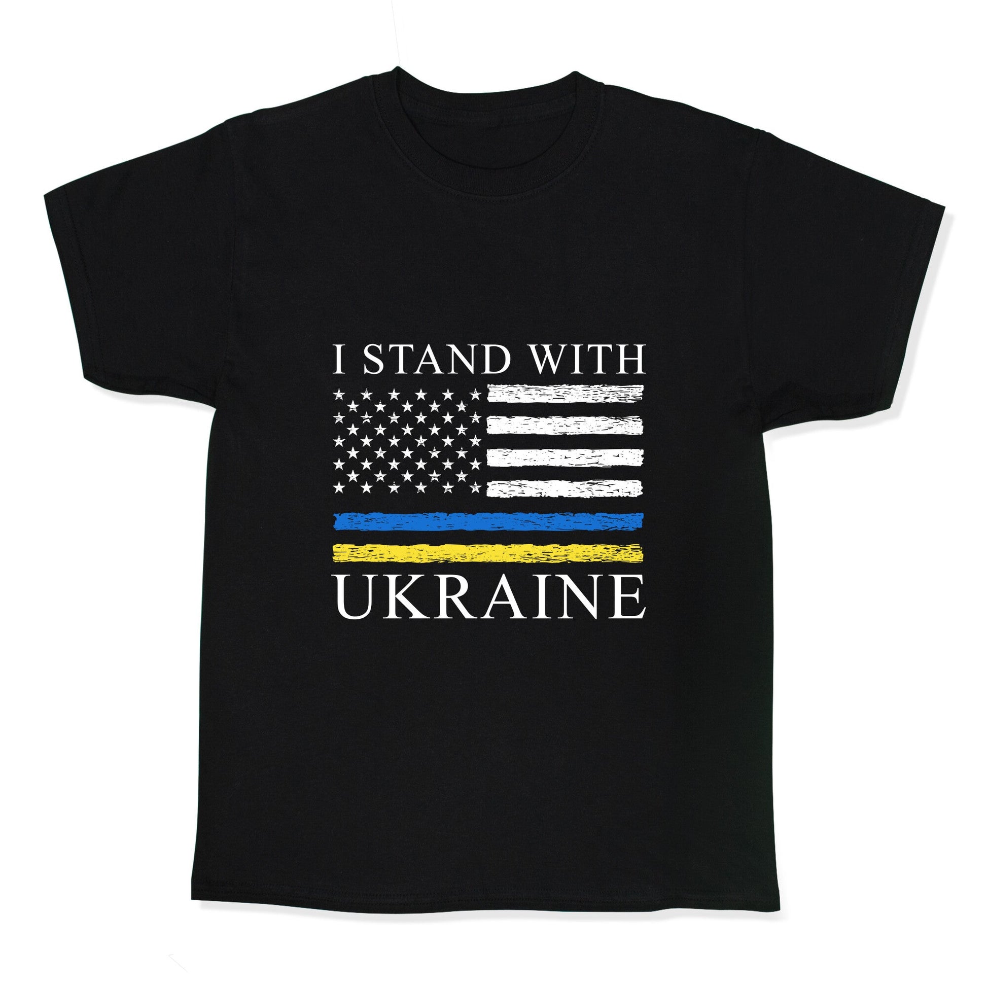 I Stand With Ukraine Flag - Adult & Kids T-Shirts, Sweatshirts & Hoodies apparel design preview 1