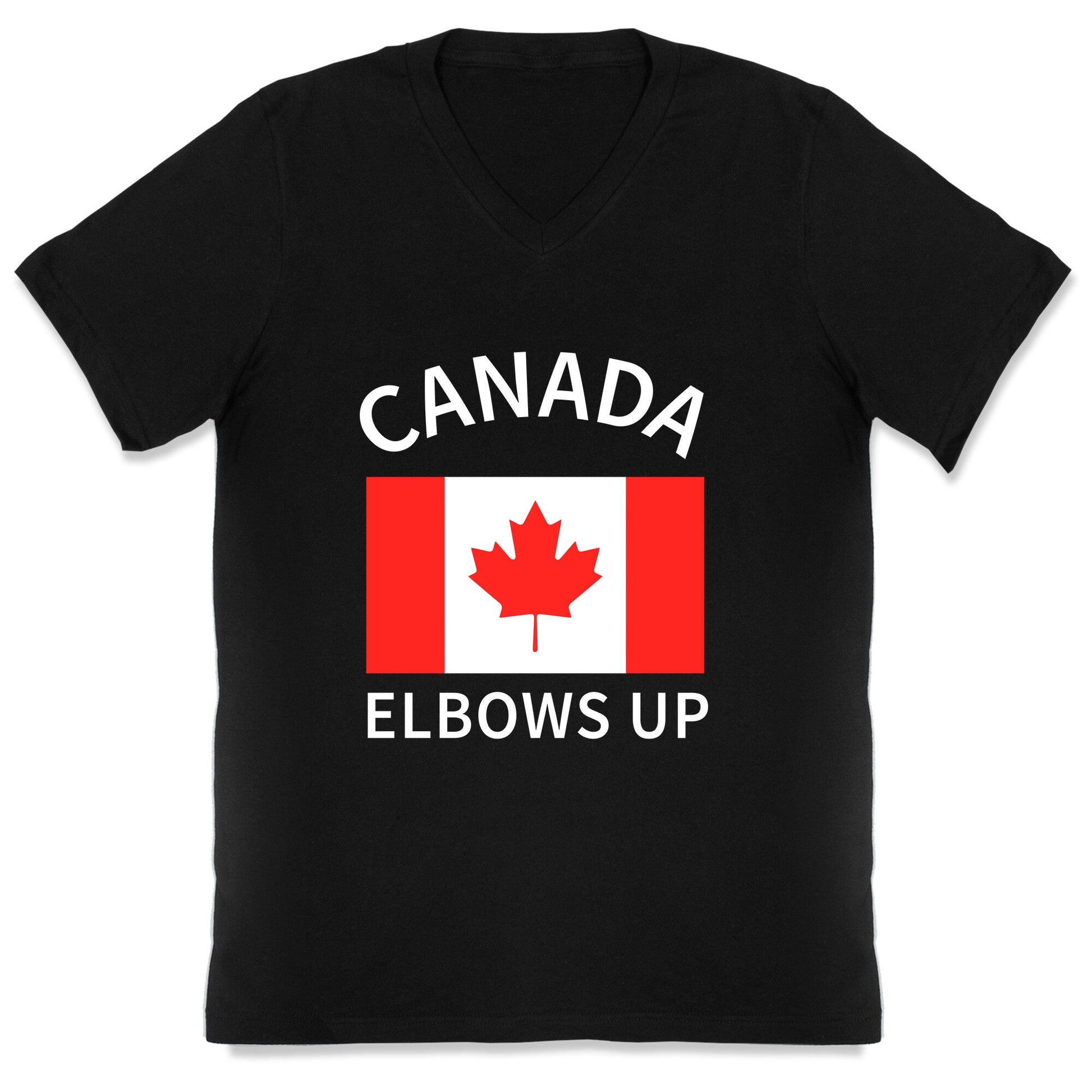 Elbows Up Canada V-Neck - Adult & Kids T-Shirts, Sweatshirts & Hoodies apparel design preview 1