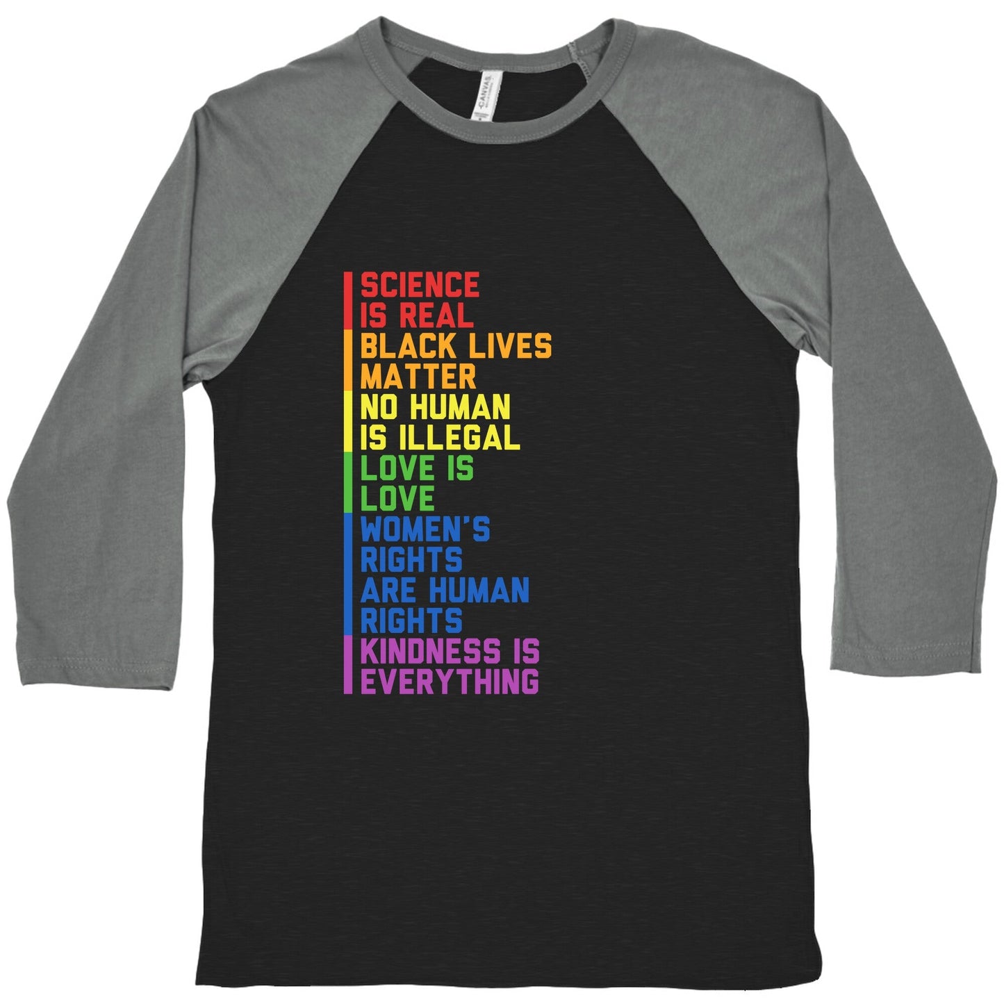 No Human Is Illegal Statement Baseball - Adult & Kids T-Shirts, Sweatshirts & Hoodies apparel design preview 1