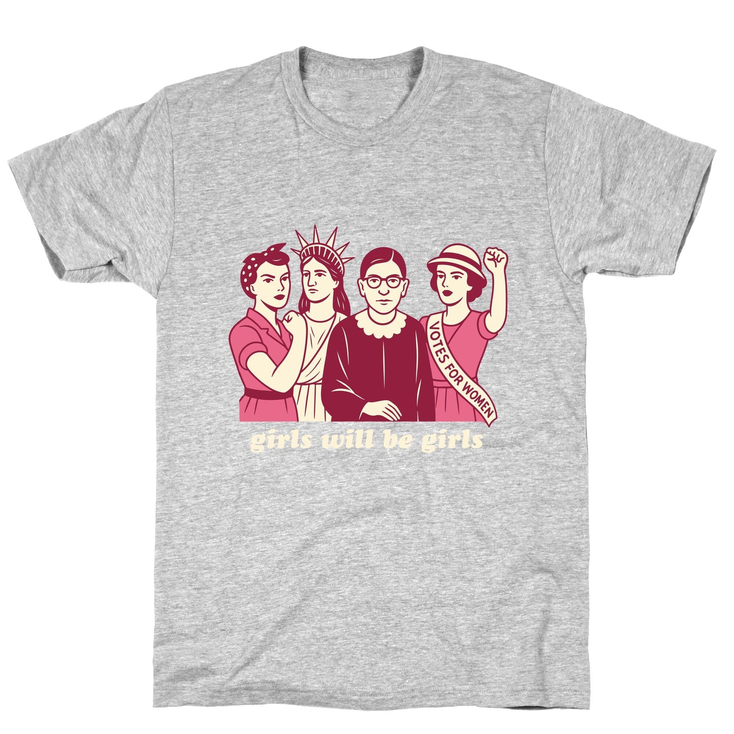 Girls Will Be Fourth of July - Adult & Kids T-Shirts, Sweatshirts & Hoodies apparel design preview 1