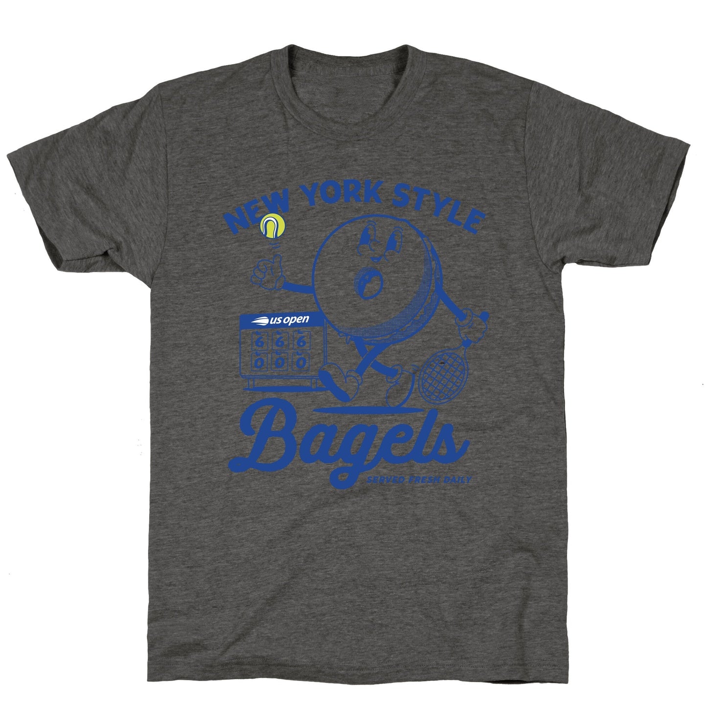 US Open Bagel Unisex Triblend - Adult & Kids T-Shirts, Sweatshirts & Hoodies apparel design preview 1