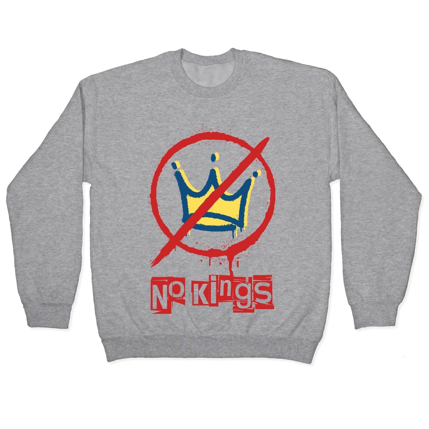 No Kings Crewneck - Adult & Kids T-Shirts, Sweatshirts & Hoodies apparel design preview 1