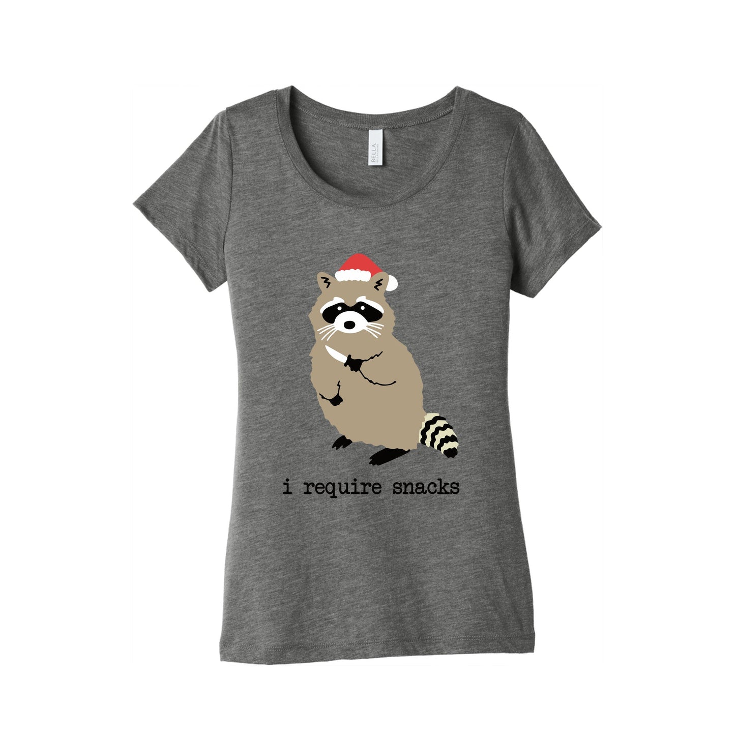 I Require Snacks Womens Triblend - Adult & Kids T-Shirts, Sweatshirts & Hoodies apparel design preview 1