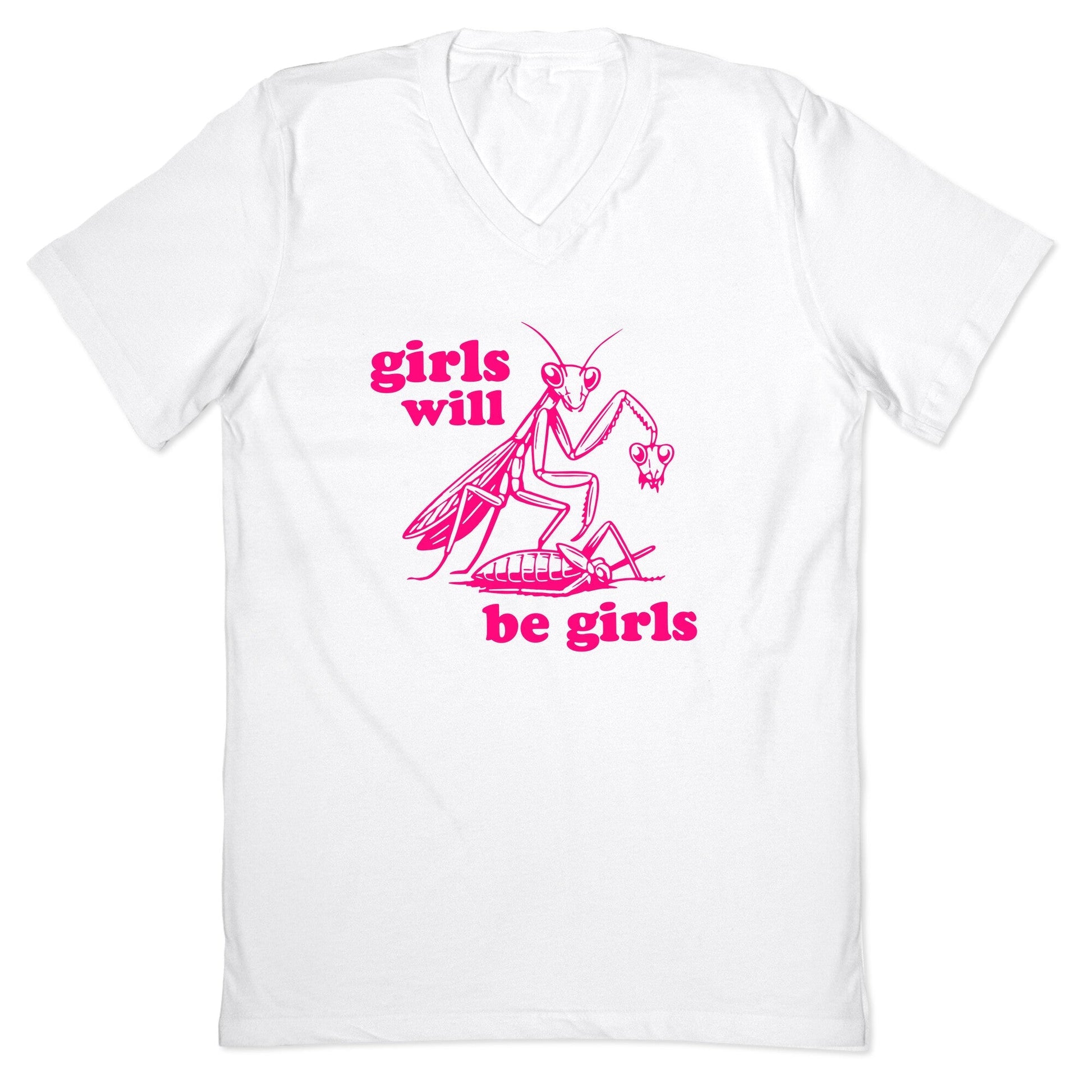 Girls Will Be V-Neck - Adult & Kids T-Shirts, Sweatshirts & Hoodies apparel design preview 1