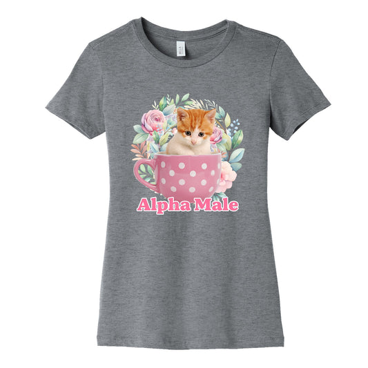 Alpha Male Kitten Womens Cotton - Adult & Kids T-Shirts, Sweatshirts & Hoodies apparel design preview 1