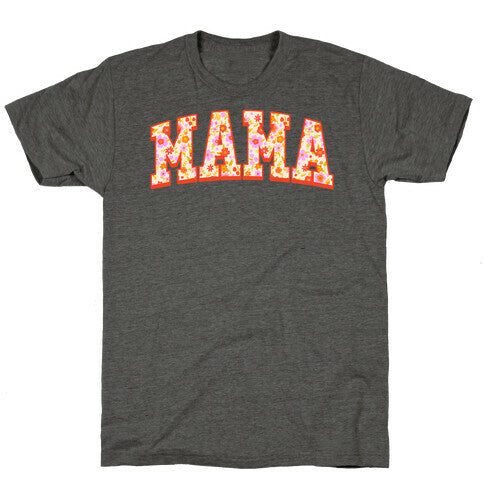 Floral Mama Text Unisex Triblend - Adult & Kids T-Shirts, Sweatshirts & Hoodies apparel design preview 1