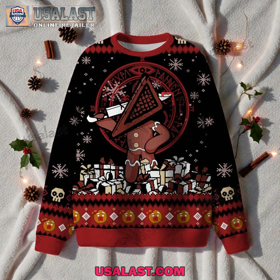 Pyramid Head Horror Ugly Christmas Sweater - Adult & Kids T-Shirts, Sweatshirts & Hoodies apparel design preview 1