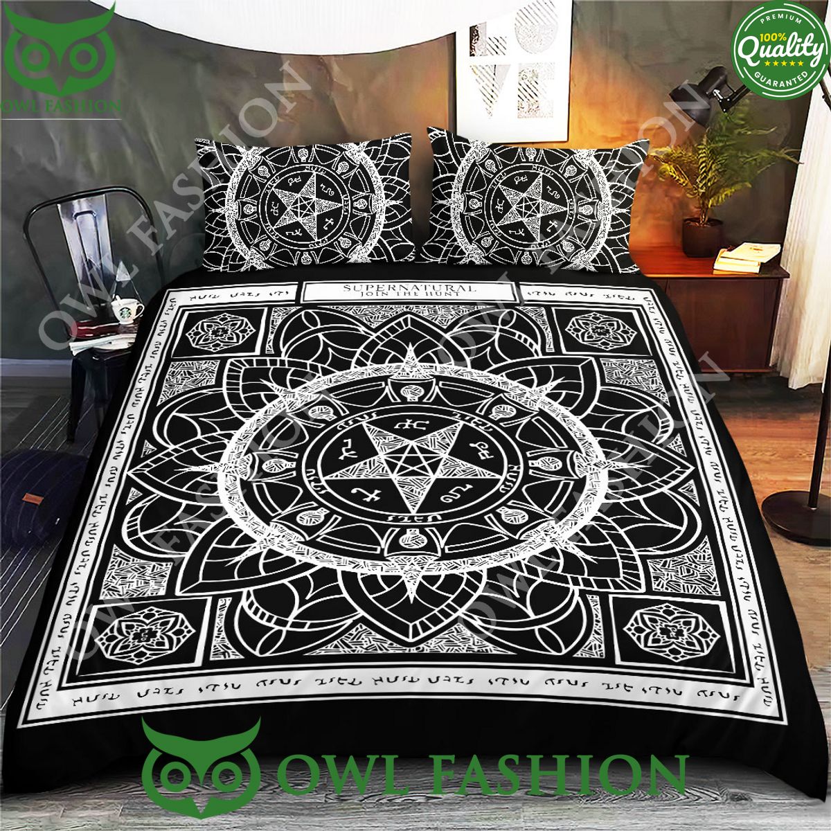 Supernatural Satan Magic Star Symbol Bedding set - Adult & Kids T-Shirts, Sweatshirts & Hoodies apparel design preview 1