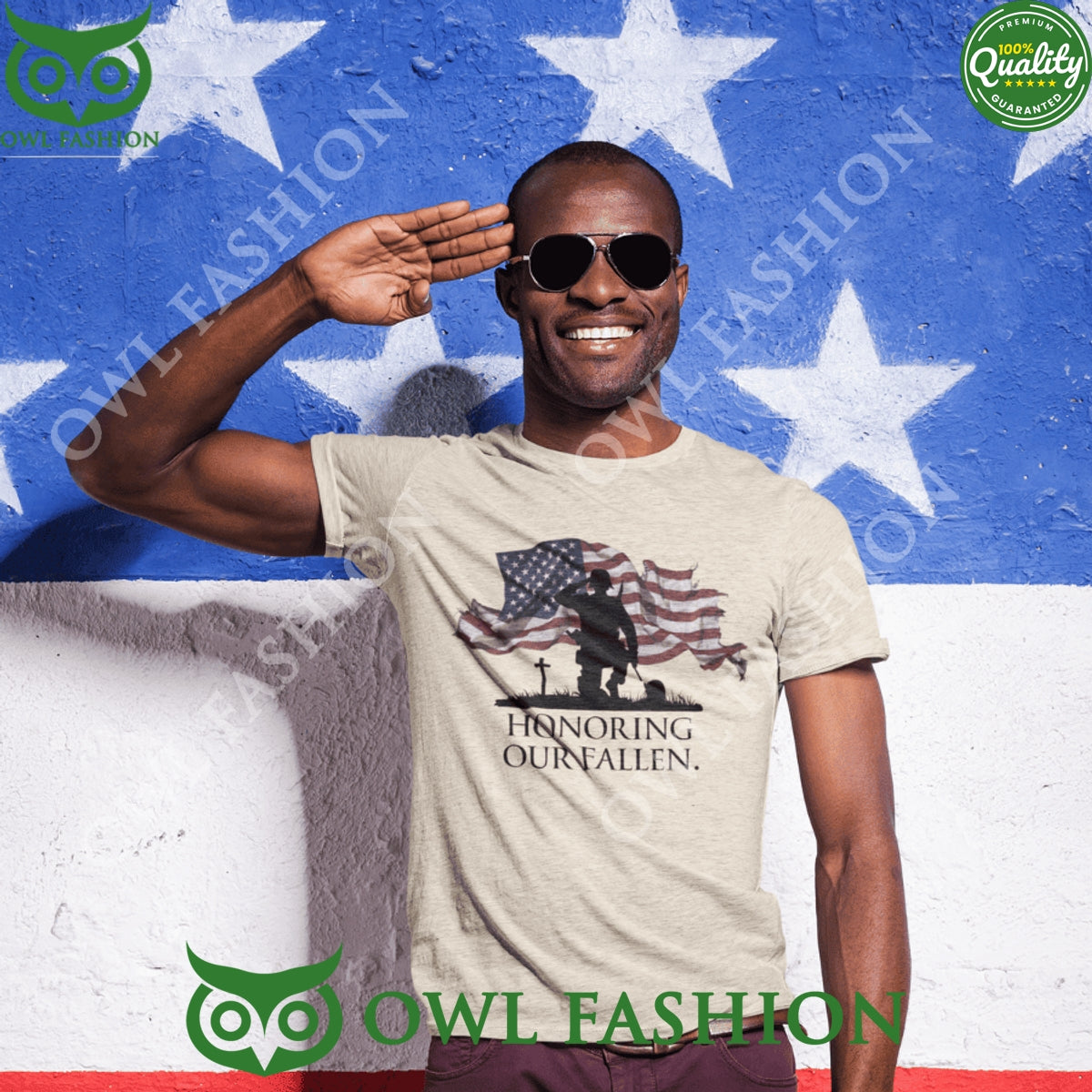 USA Army Honoring Our Fallen Soldier - Adult & Kids T-Shirts, Sweatshirts & Hoodies apparel design preview 1