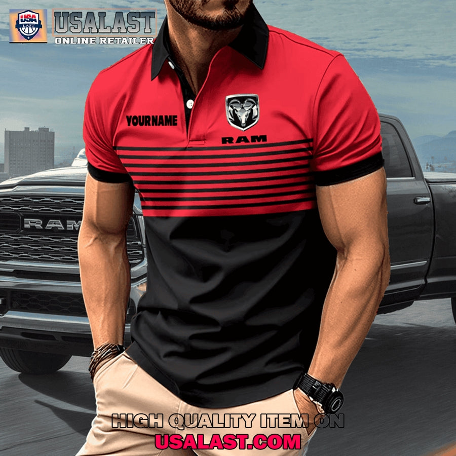 Ram Car Custom Name Men Polo - Adult & Kids T-Shirts, Sweatshirts & Hoodies apparel design preview 1
