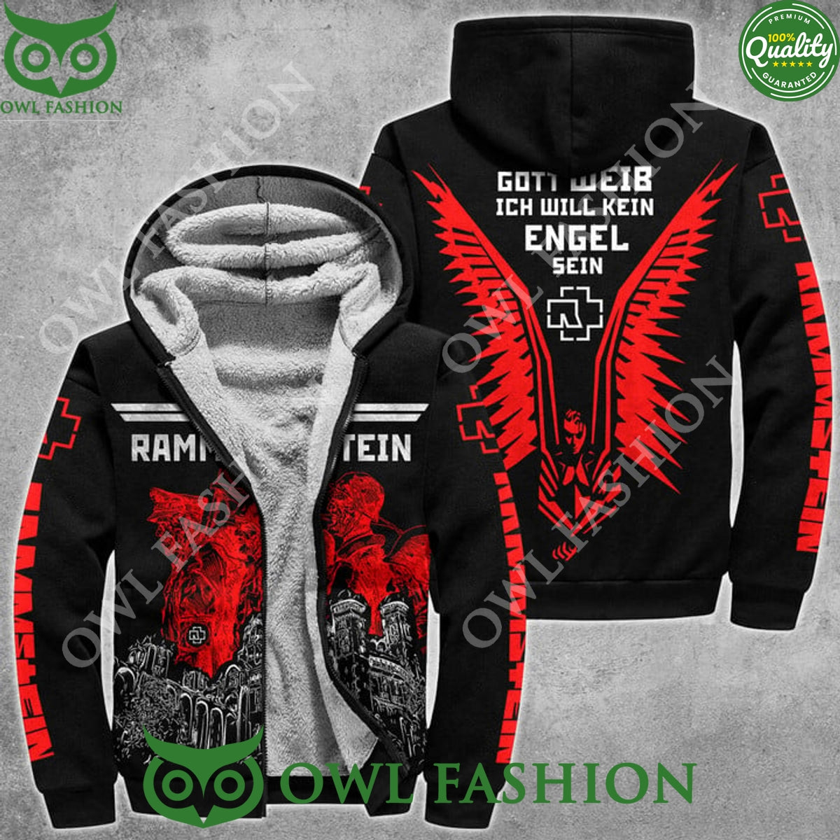 Rammstein Gott Weib Ich Will Kein Engel Sein rock - Adult & Kids T-Shirts, Sweatshirts & Hoodies apparel design preview 1